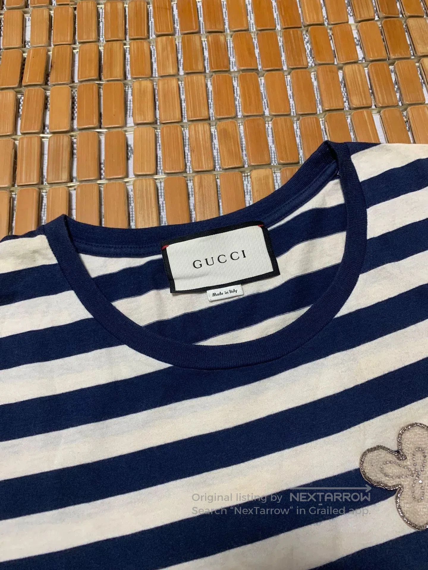 Gucci Gucci Striped Heart Embroidered Tee. Size S / US 4 / IT 40 - 2 Thumbnail