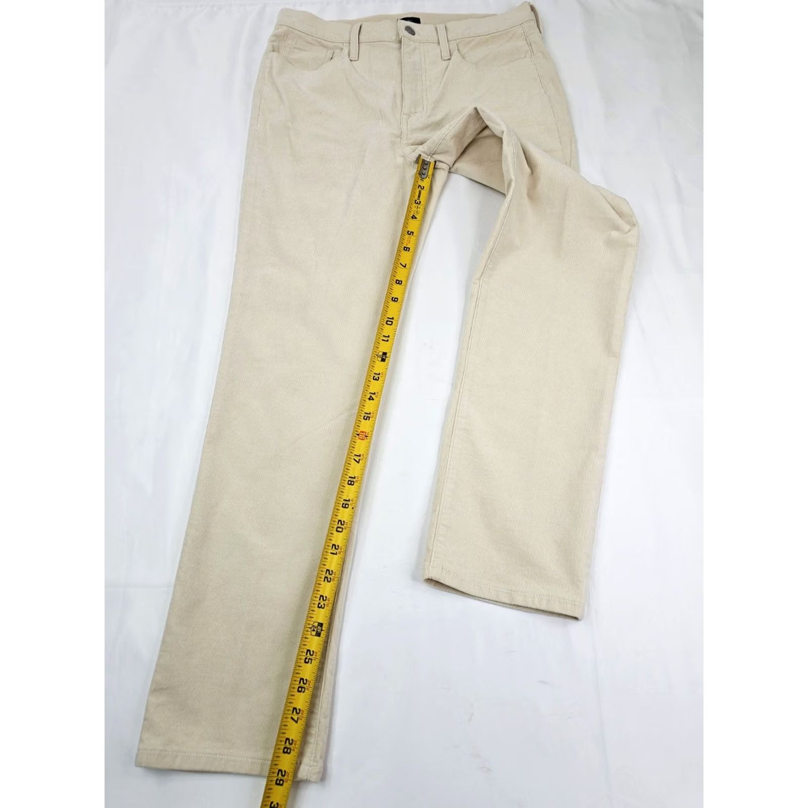J.Crew J.CREW Full Length Corduroy Pants Women 30 Ivory Cream Straight Leg 32x29 Vintage: No Women’s Pants Size 24" / US 00 / IT 34 - 3 Thumbnail