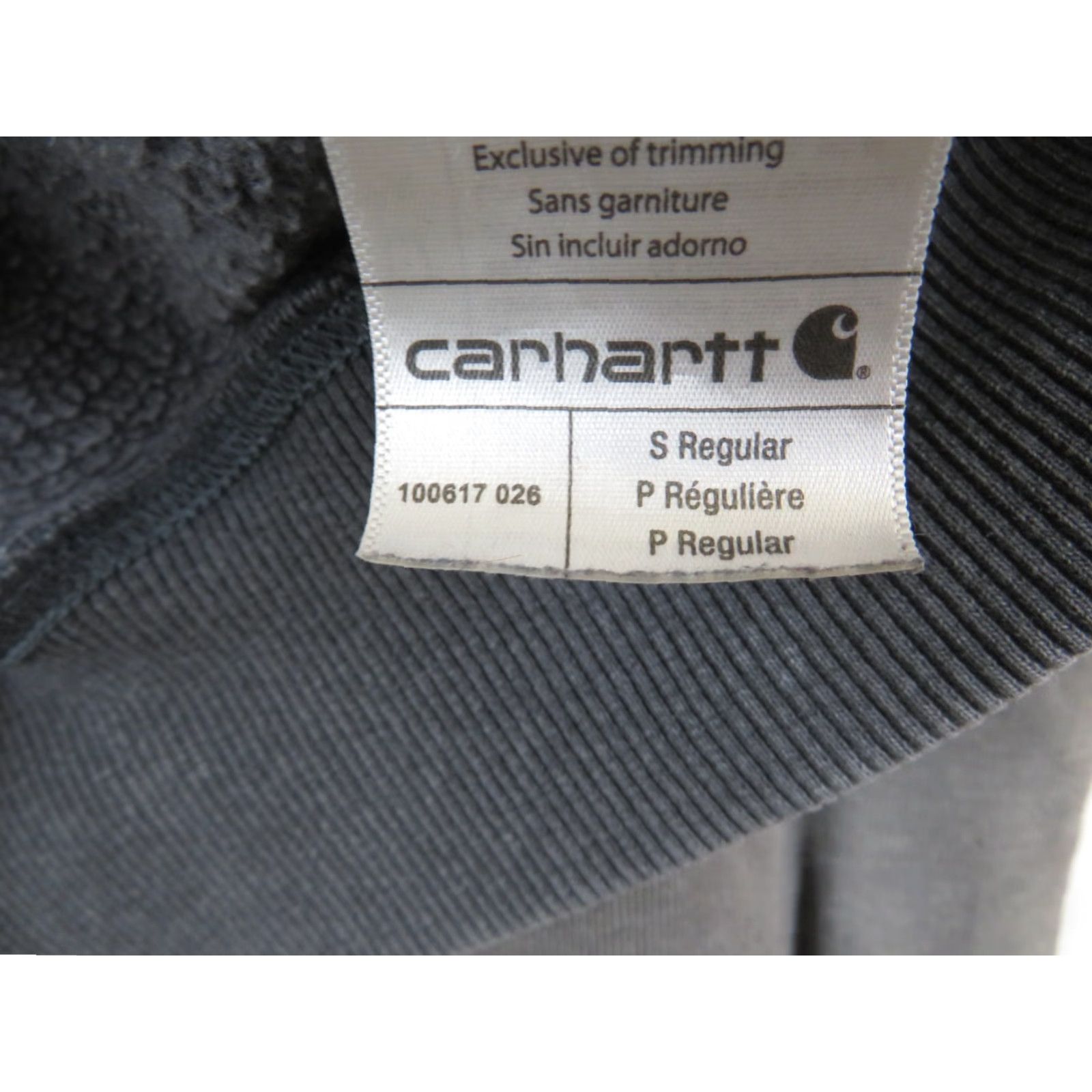 Carhartt Carhartt Men's Gray Original Loose Distressed Fit Logo Pullover Hoodie S Regular Hooded Lined Pockets Crew Neck Size US S / EU 44-46 / 1 - 4 Thumbnail