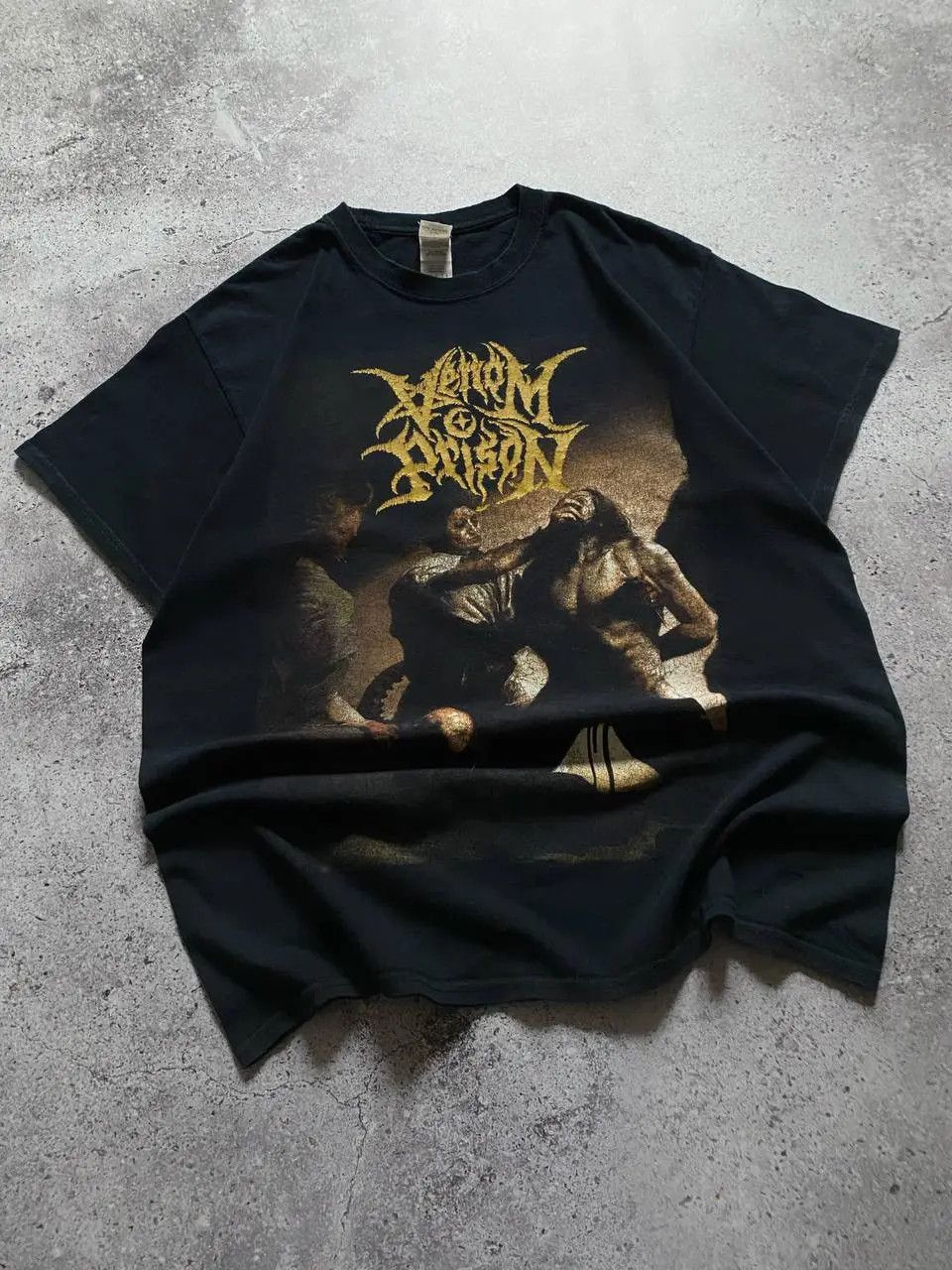 Band Tees VINTAGE VENOM PRISON “ANIMUS” ALBUM DEATH METAL BAND T SHIRT Size US L / EU 52-54 / 3 - 2 Thumbnail