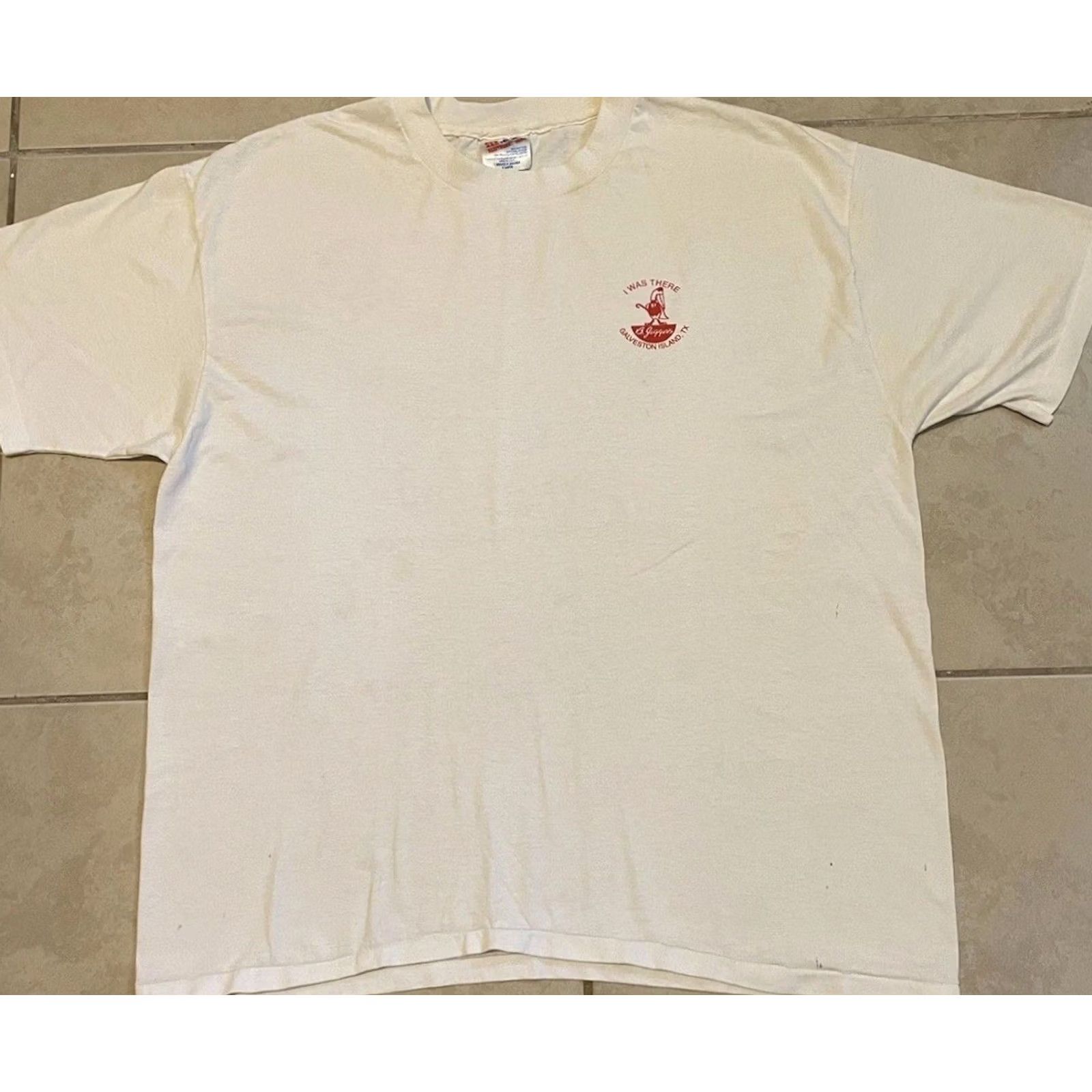 Vintage VINTAGE B Jiggers Bar Comedy Night Faded Shirt L XL Texas White Men T-Shirt 90s 80s Grunge Harley Rock Surf Punk Retro Catalog Size US L / EU 52-54 / 3 - 2 Thumbnail