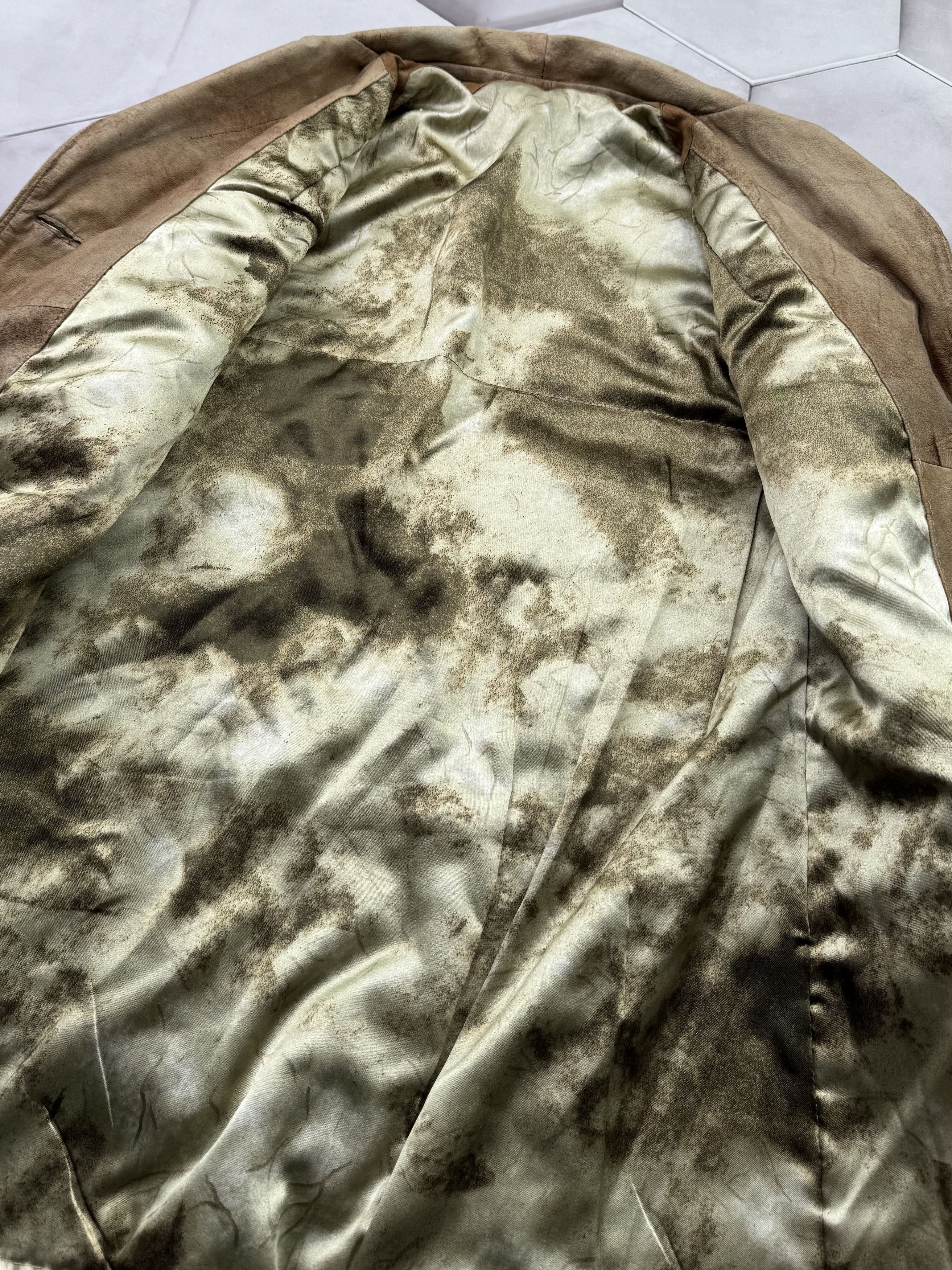 Vintage Vintage Faded Effect Leather Coat (E4) Size S / US 4 / IT 40 - 6 Thumbnail