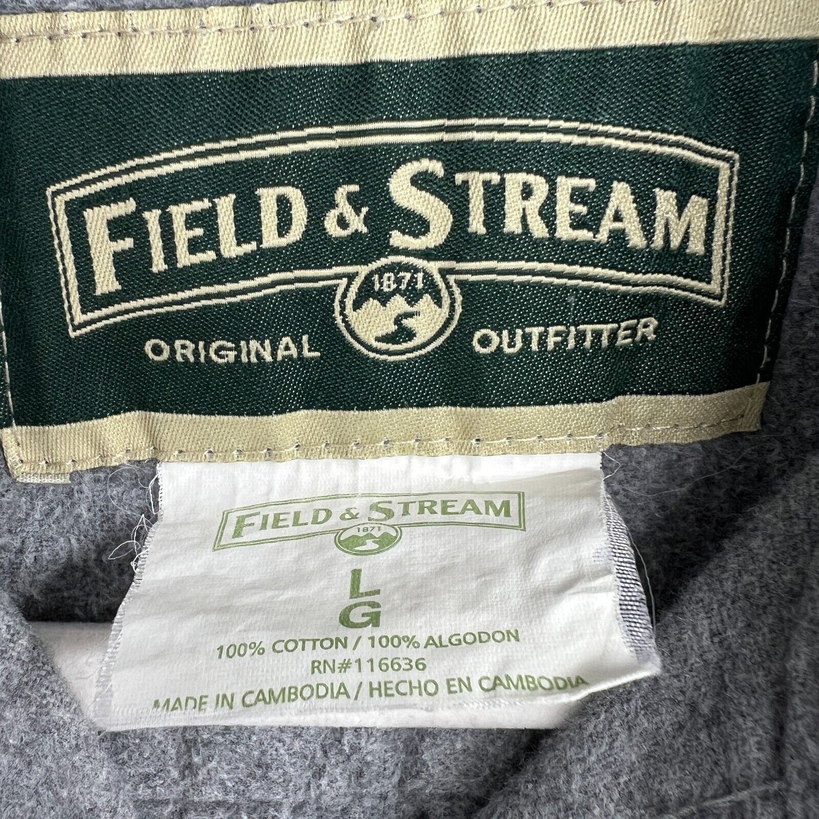 Field & Stream Vintage Field & Stream Heavyweight Flannel Button Up Shirt L Size US L / EU 52-54 / 3 - 8 Thumbnail
