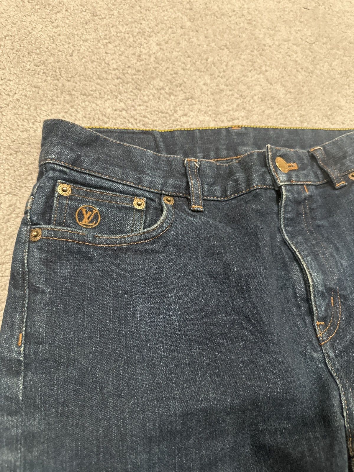 Louis Vuitton Louis Vuitton Blue Denim Jeans Size US 29 - 4 Thumbnail