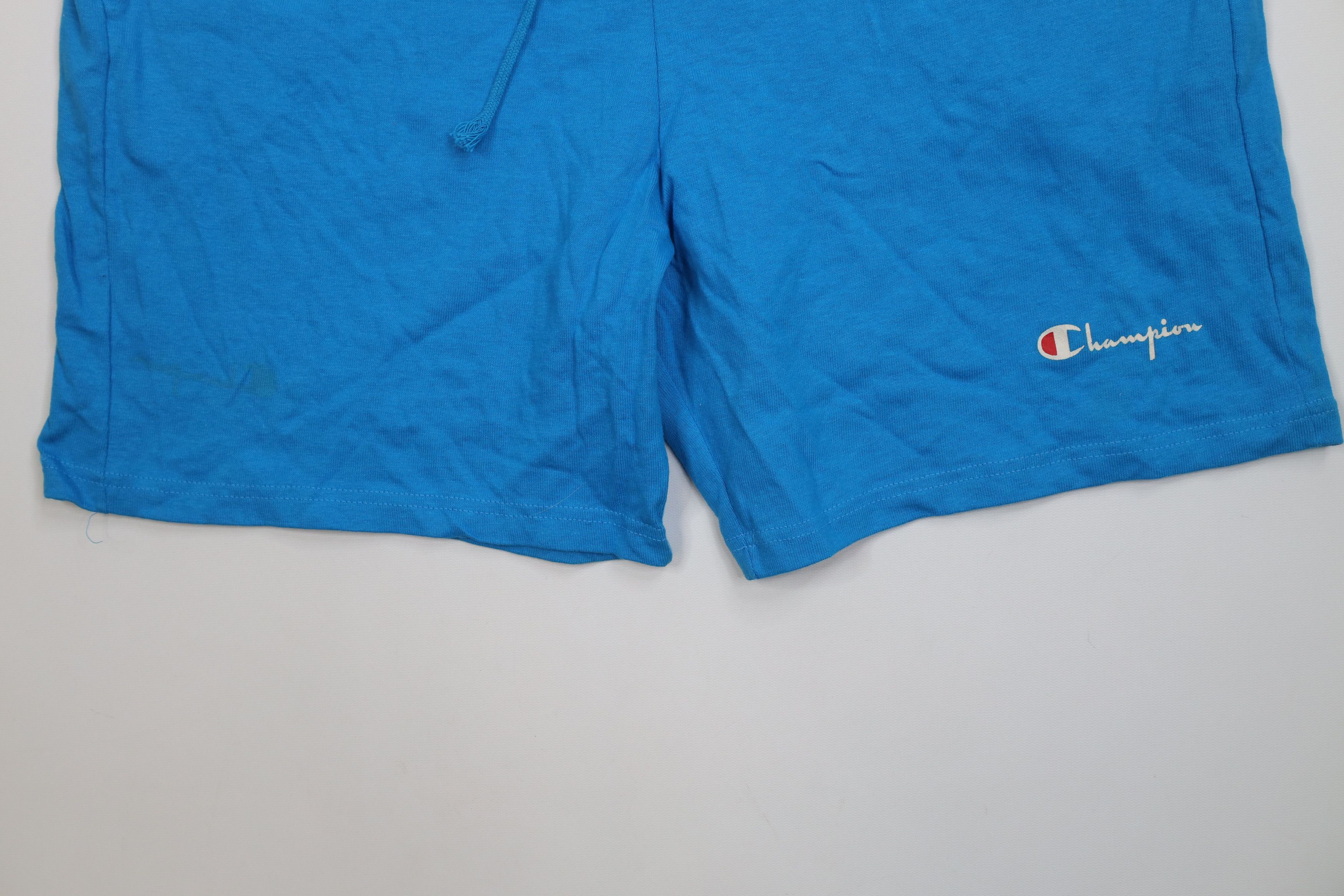 Champion Vintage 90s Champion Above Knee Jersey Knit Shorts Blue USA Size US 36 / EU 52 - 4 Thumbnail