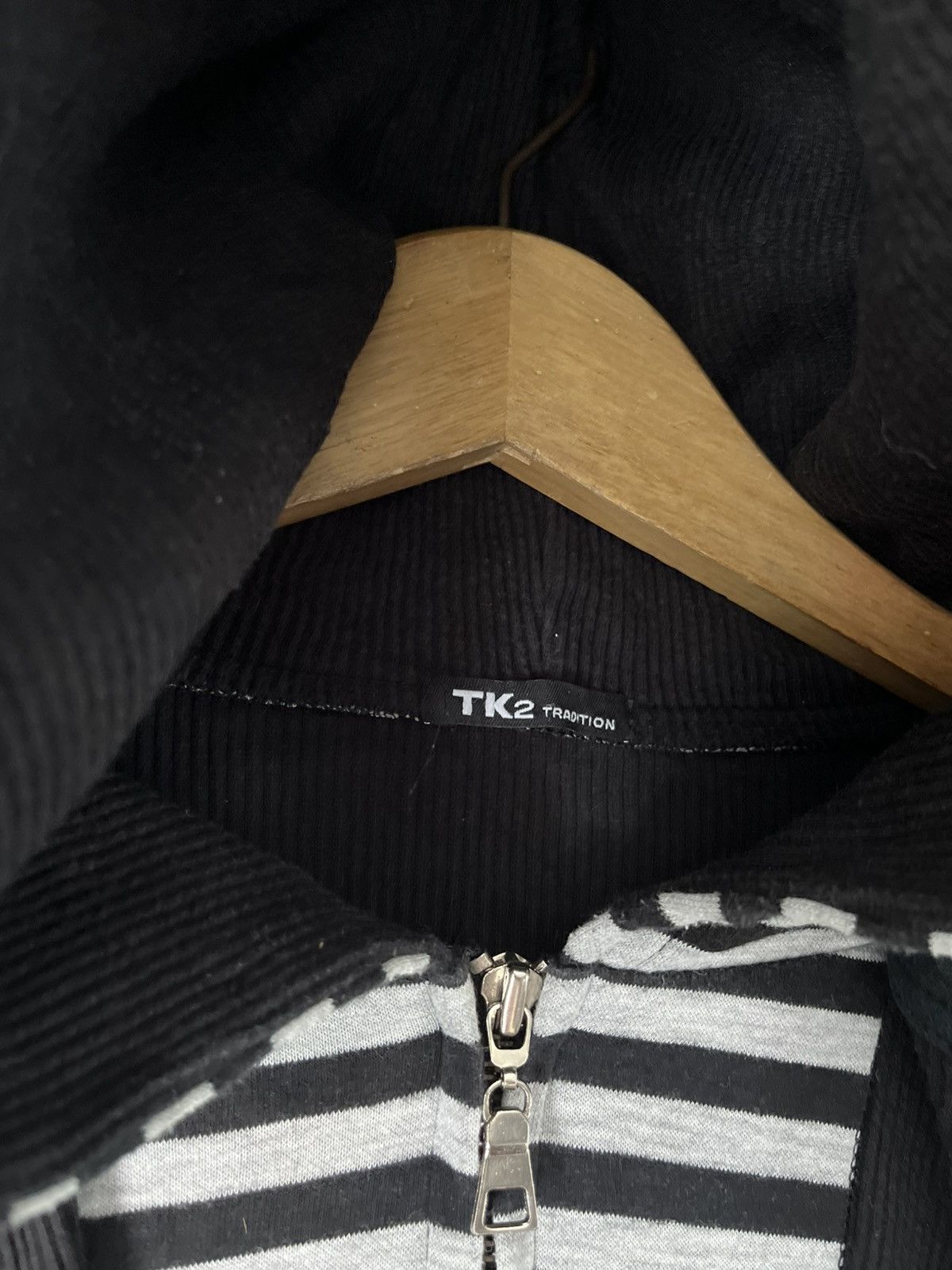 Isamu Katayama Backlash Tk2 tradition double layers striped hoodie Size US M / EU 48-50 / 2 - 4 Thumbnail