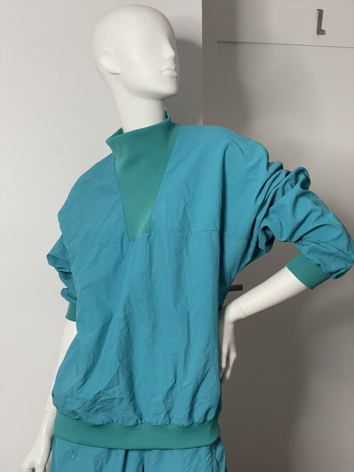 Vintage Vintage plain turquoise tracksuits street wear y2k Size 32" / US 10 / IT 46 - 6 Thumbnail