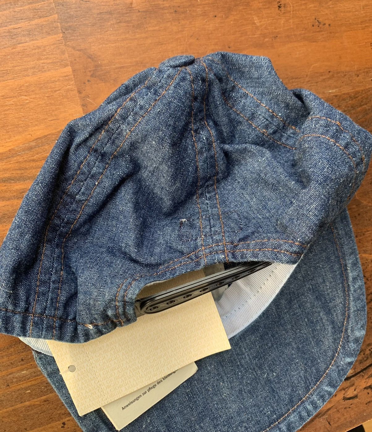Armani NWT 90’s Jeans Hat Size ONE SIZE - 3 Thumbnail