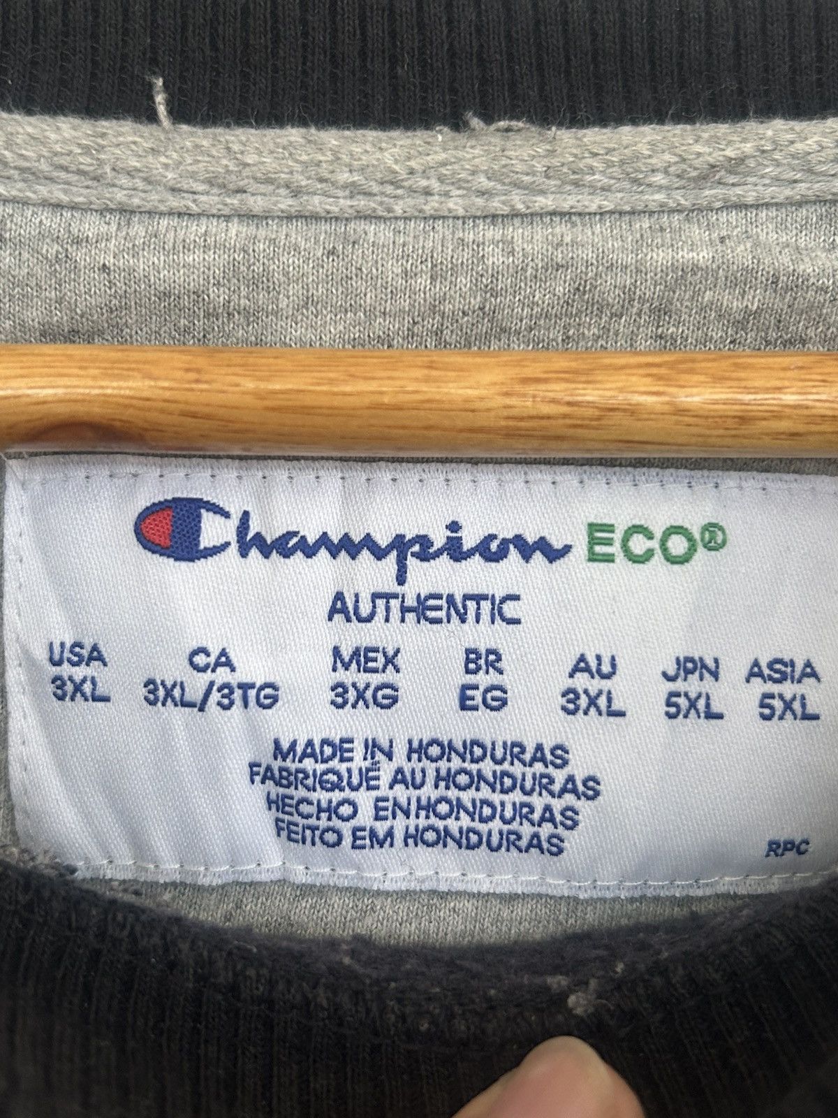 Champion Champion Vintage Sweatshirt Black 3XL Size US XXL / EU 58 / 5 - 4 Thumbnail