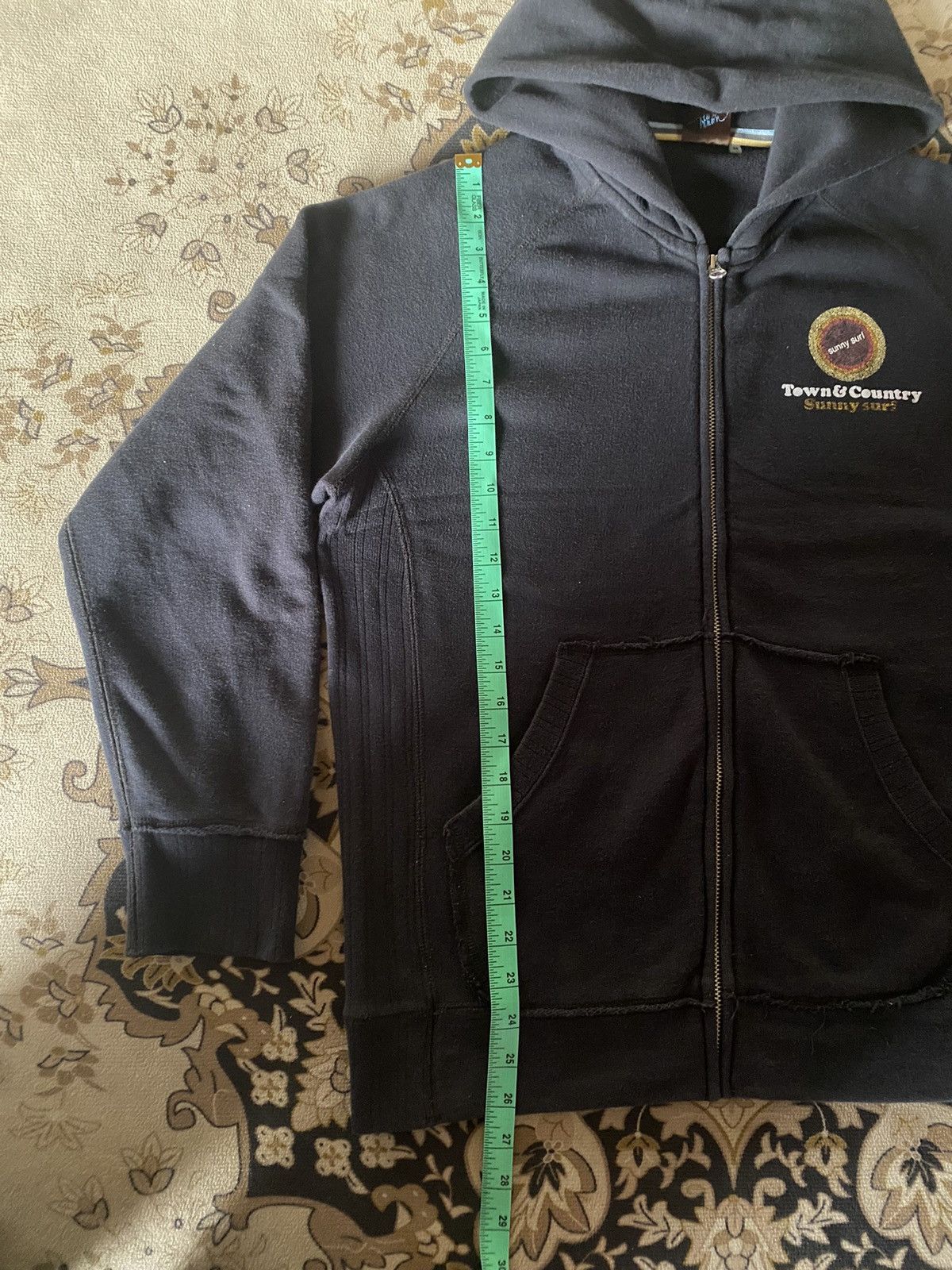 Japanese Brand Vintage Town & Country zipper Hoodie Size US L / EU 52-54 / 3 - 13 Thumbnail