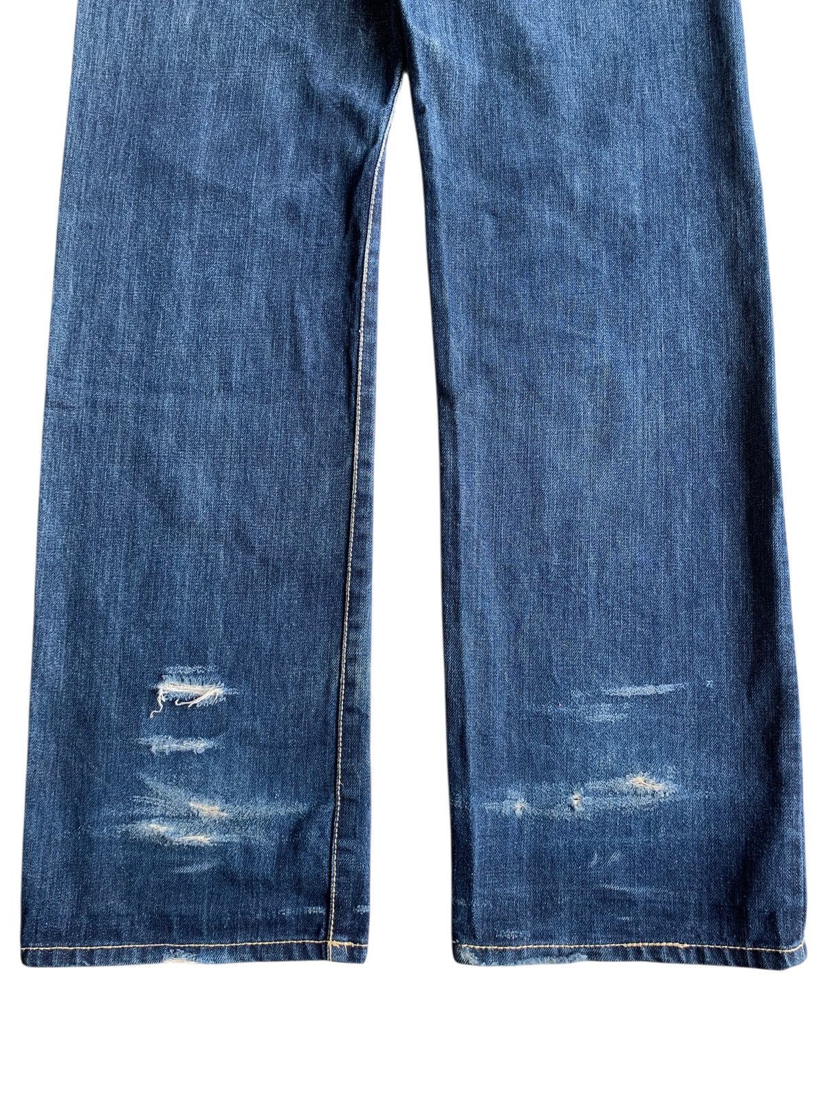 Other RARE BLACK FRAME SELVEDGE BUCKLE BACK FADED DISTRESSED DENIM Size US 32 / EU 48 - 9 Thumbnail
