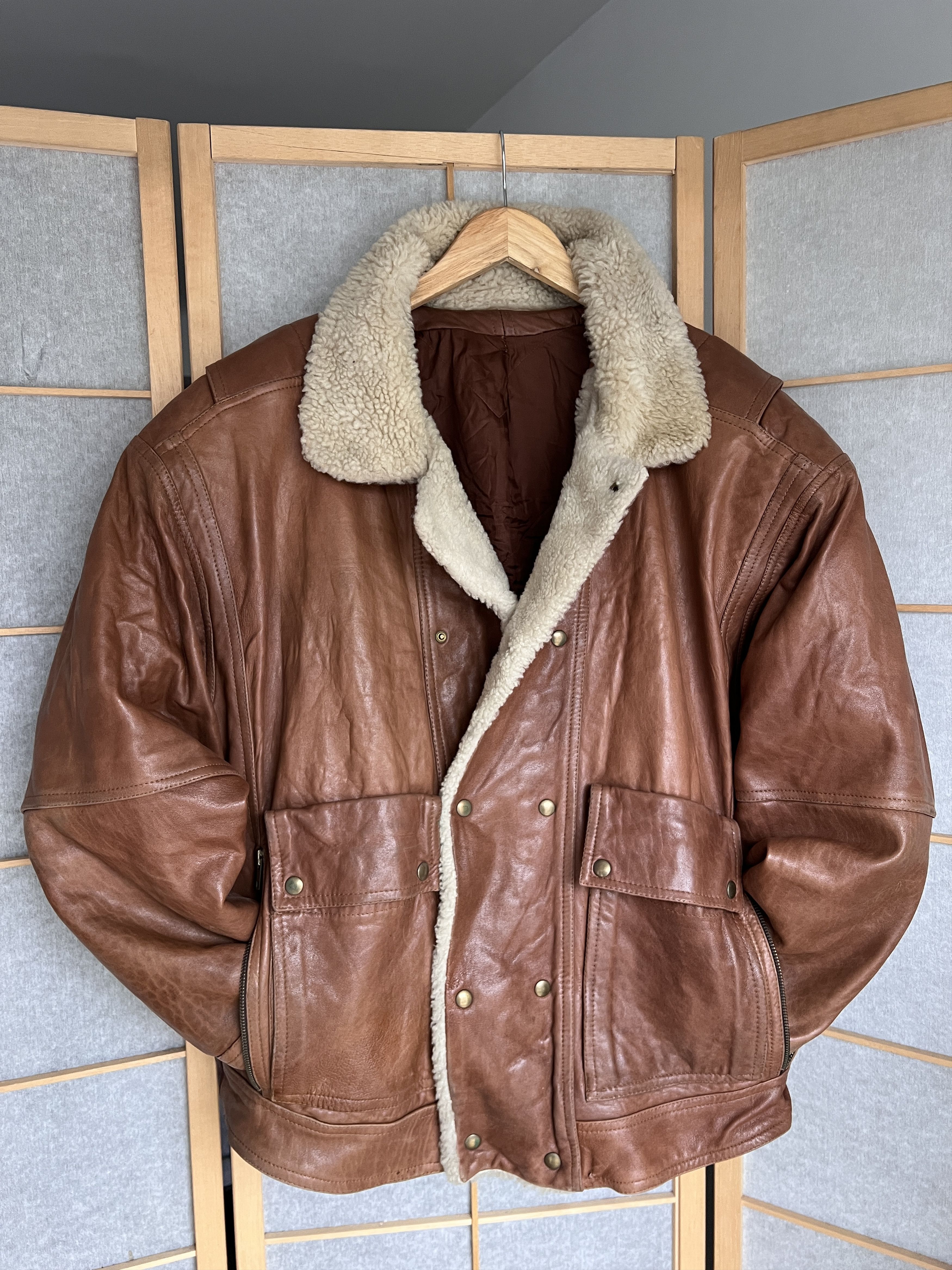 Le Grande Bleu (L.G.B.) Rick Owens Type VTG 00s Yohji Yamamoto Style Leather Jacket Size US XL / EU 56 / 4 - 2 Thumbnail