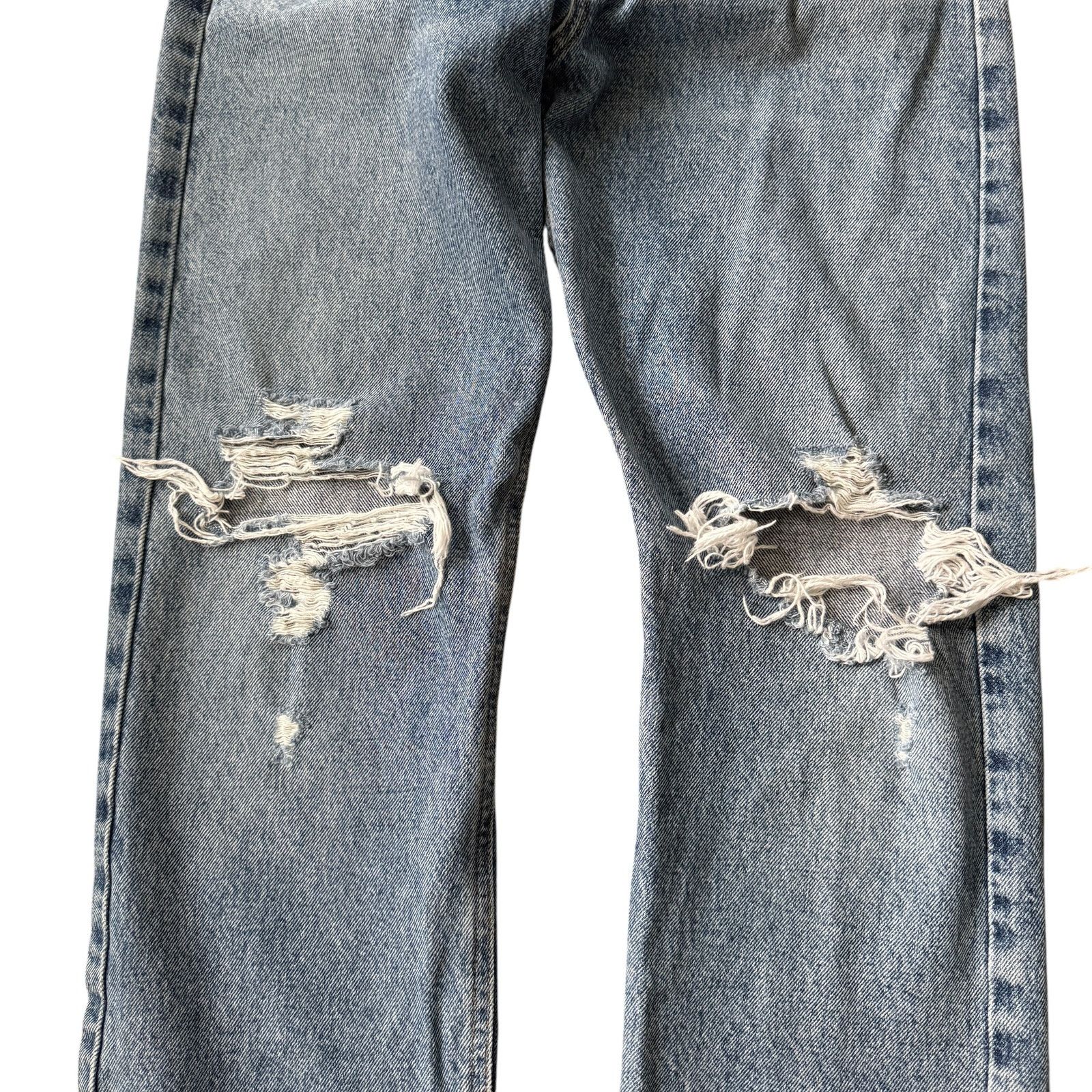 Agolde AGOLDE Mia Mid Rise Straight Jean Rule Wash Distressed Size 24" / US 00 / IT 34 - 9 Thumbnail