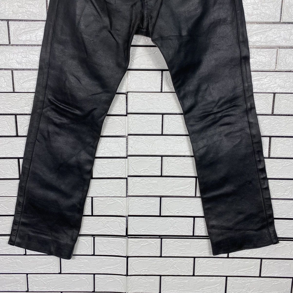 Japanese Brand Vintage Leather Pants Racing Wear Issey Miyake Size US 28 / EU 44 - 6 Thumbnail