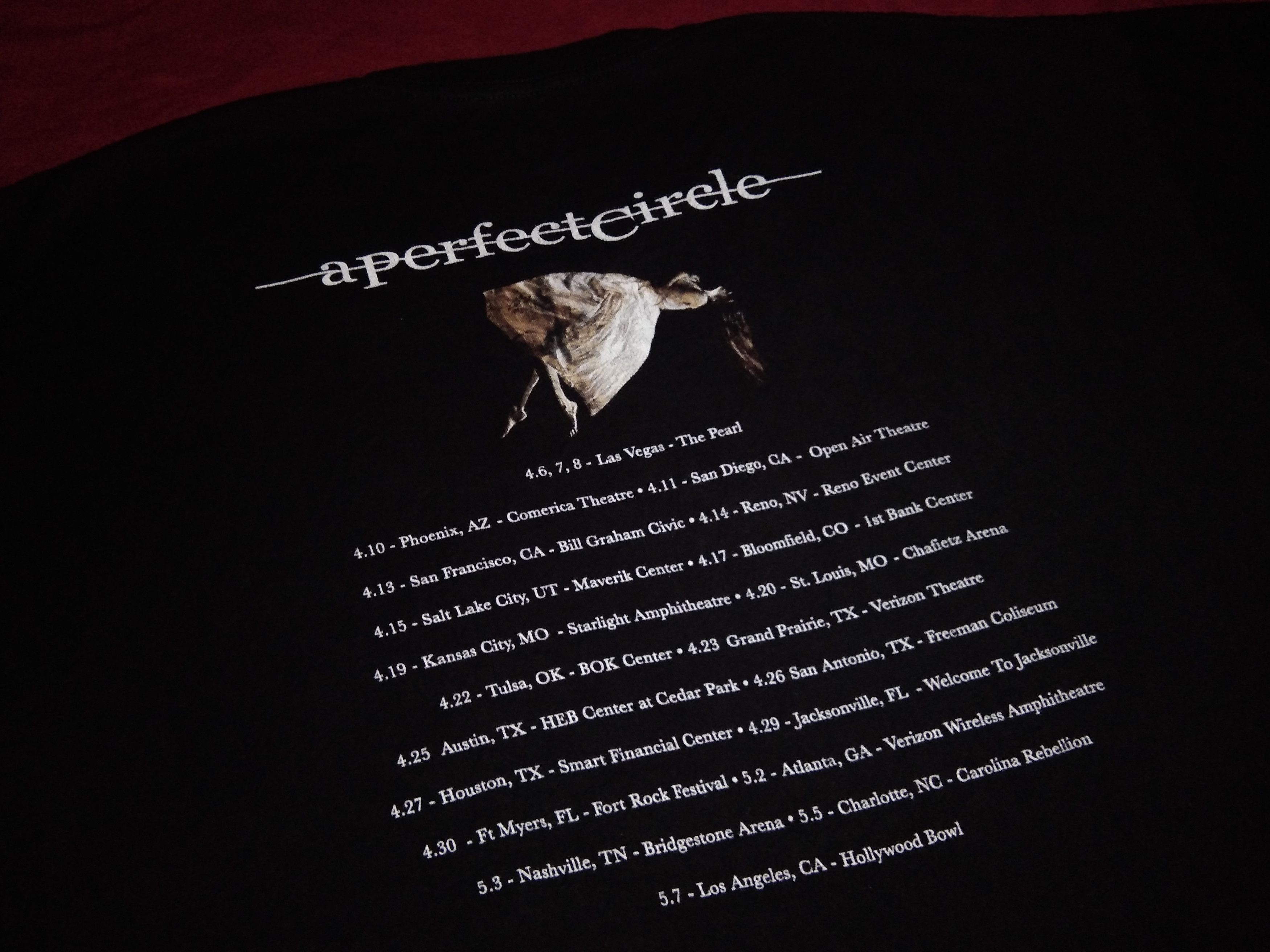 Band Tees A Perfect Circle 2017 Tour Concert Tshirt 2XL Size US XXL / EU 58 / 5 - 3 Thumbnail