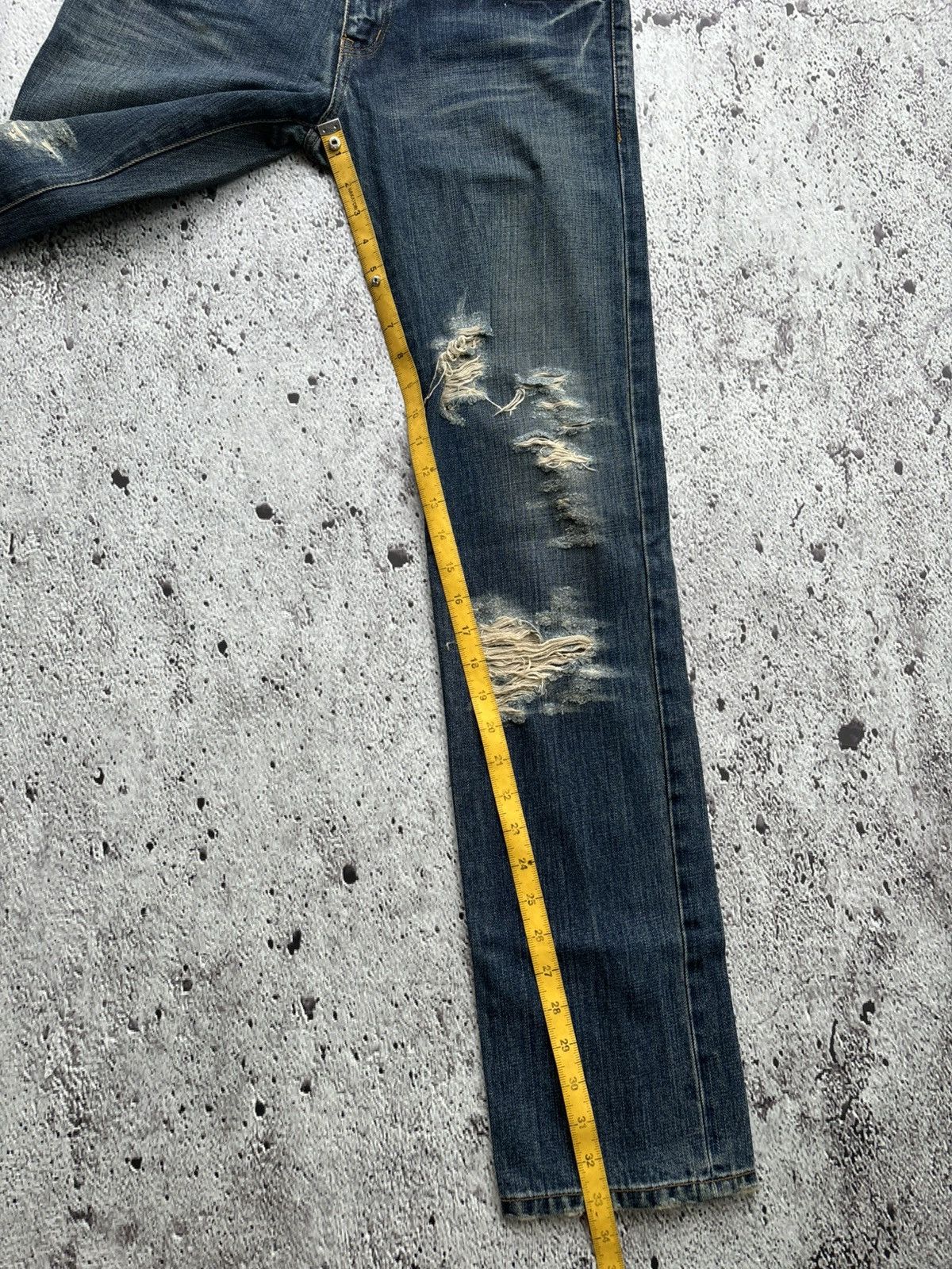 Hysteric Glamour Japanese Distressed denim rico undercover style Size US 33 - 13 Thumbnail