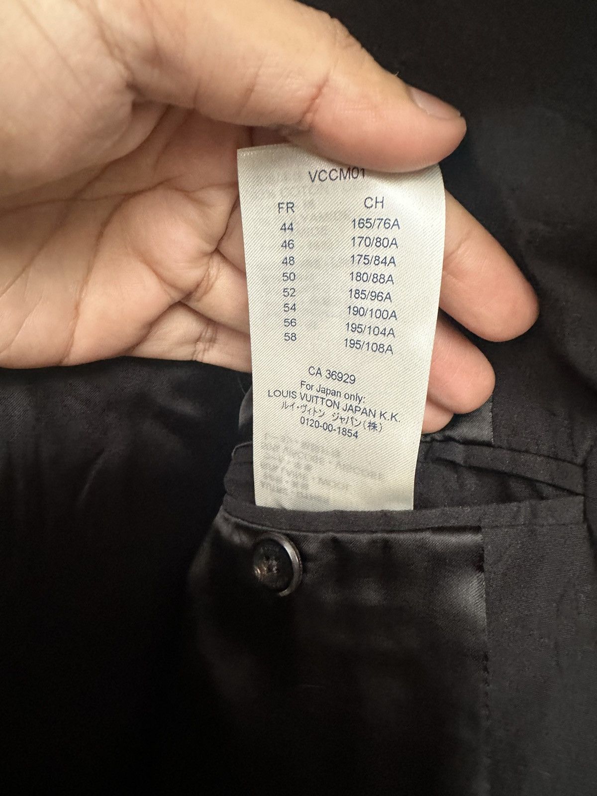 Louis Vuitton Louis Vuitton LV Black Monogram Double Breasted Blazer 48 Size 48R - 6 Thumbnail