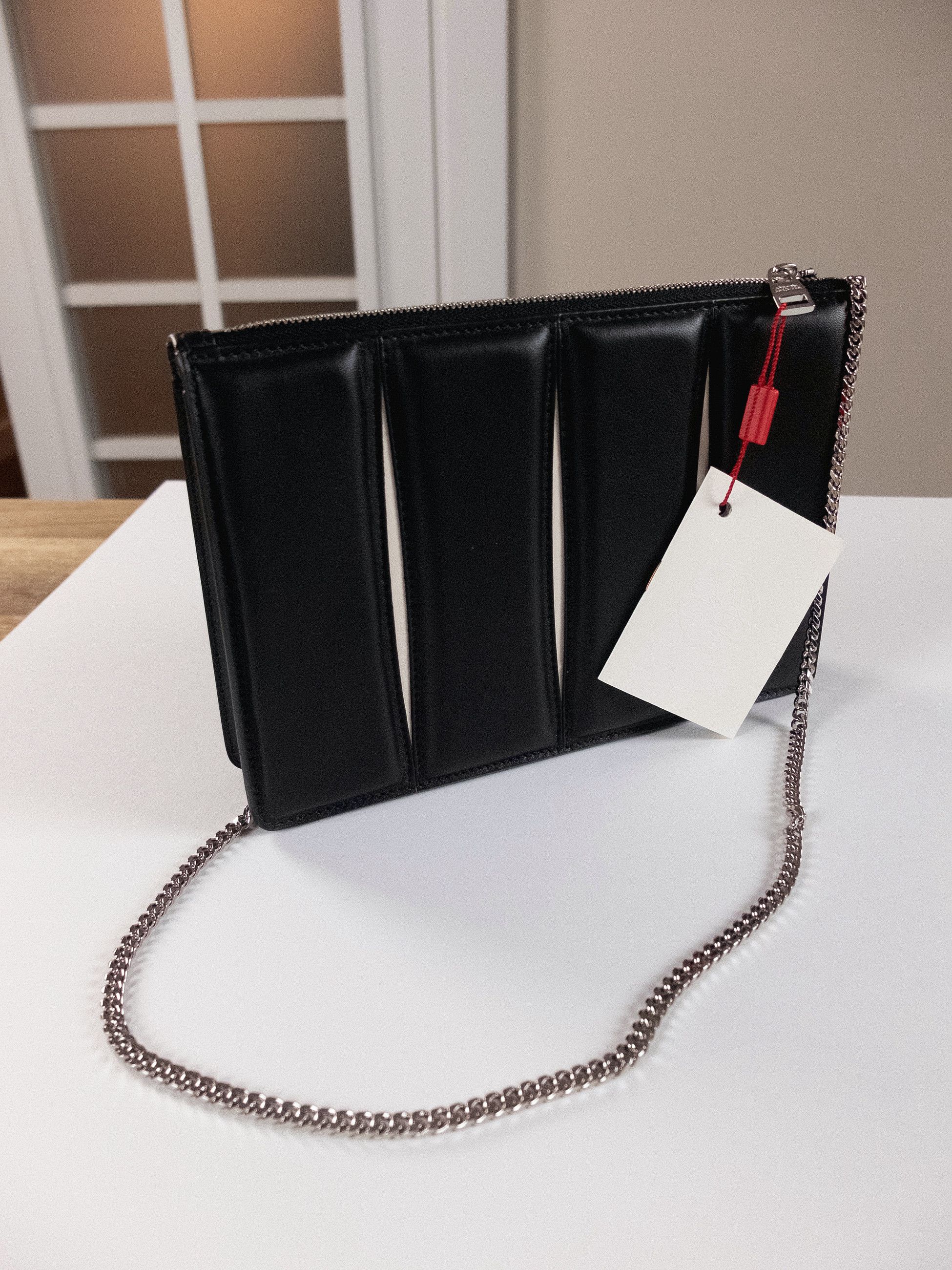 Alexander McQueen ALEXANDER MCQUEEN Slash black zip coin bag with chain strap Size ONE SIZE - 7 Thumbnail