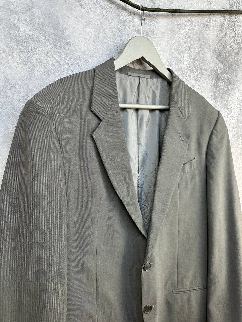 Giorgio Armani Giorgio Armani Le Collezioni Blazer Vintage Gray Wool Jacket Size 52L - 3 Thumbnail