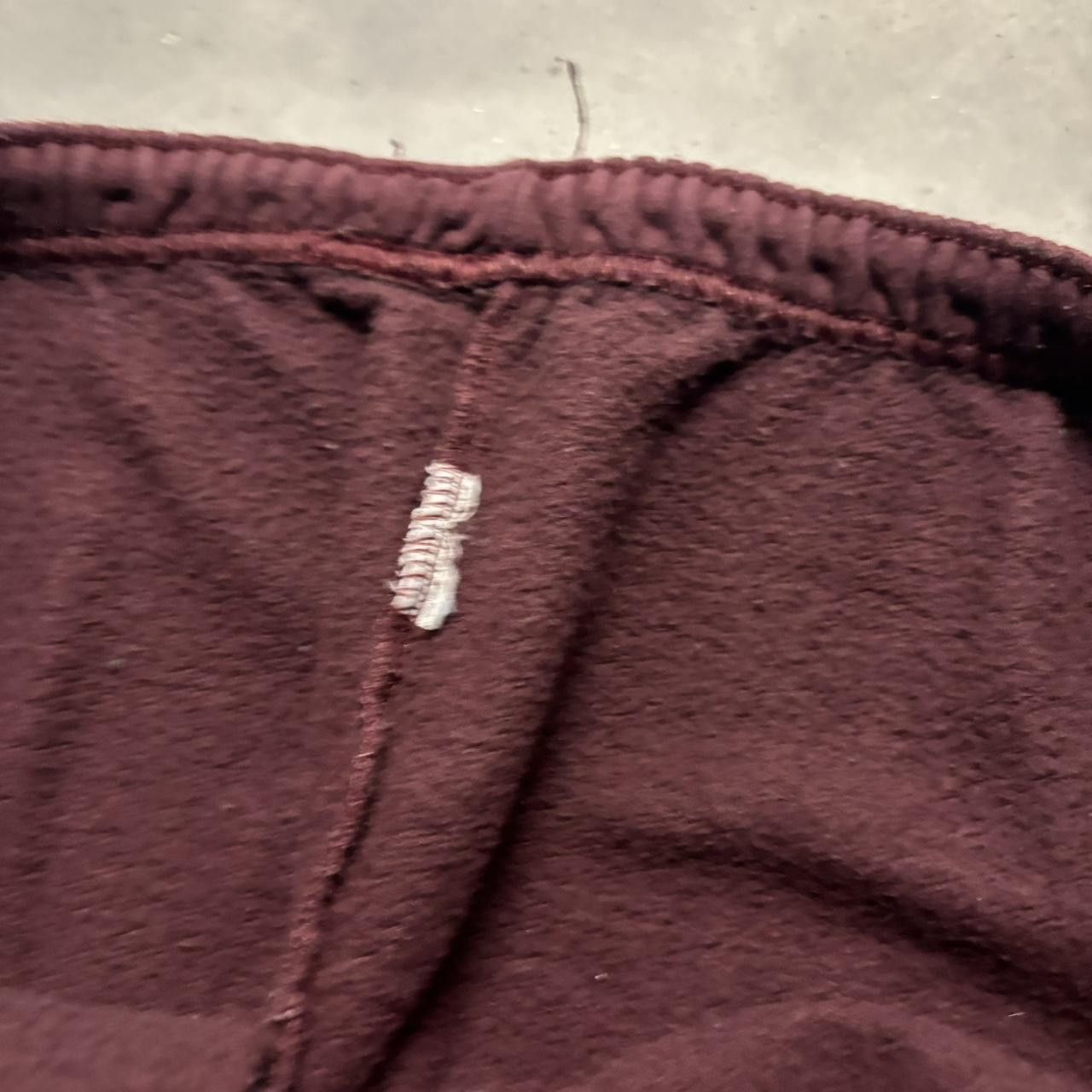 Japanese Brand × Vintage Crazy Vintage Y2K/2000s Burgundy Skater Essential Sweatpants! Size US 34 / EU 50 - 6 Thumbnail