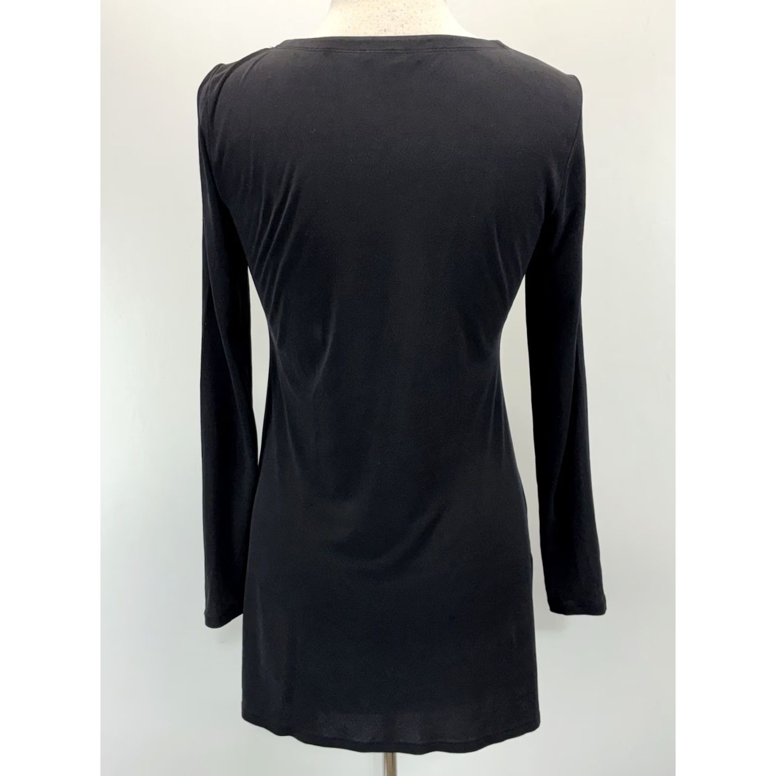 Eileen Fisher Eileen Fisher Silk Tunic Top Shirt Women’s Small Black Side Slits Minimalist Size S / US 4 / IT 40 - 3 Thumbnail