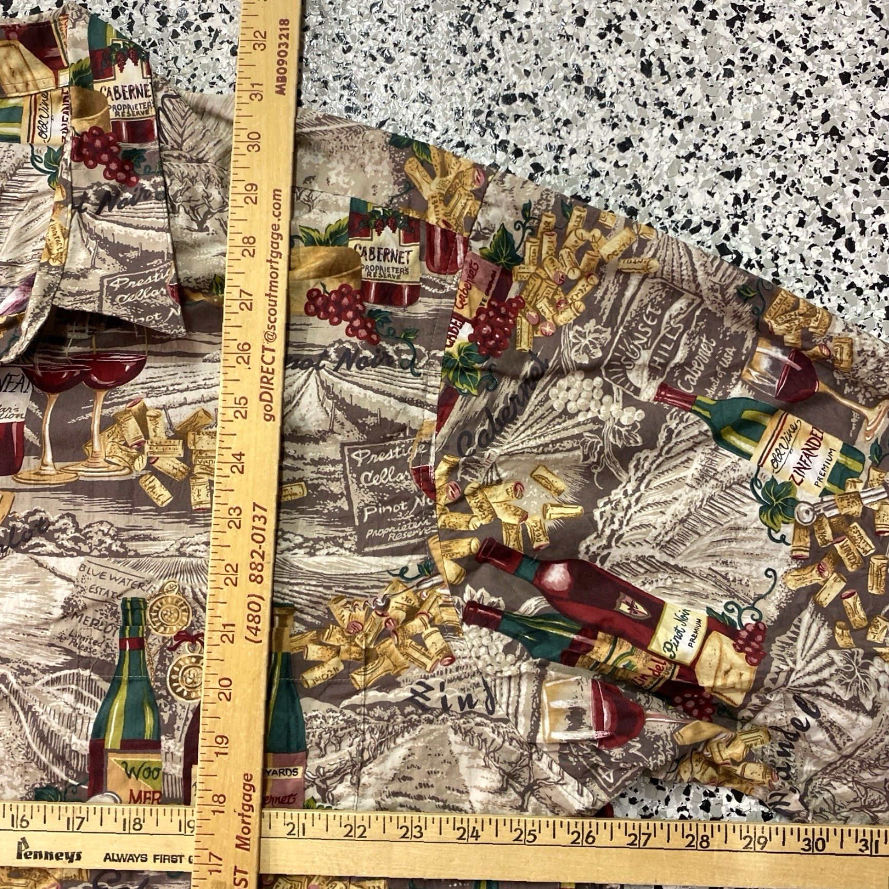 Reyn Spooner Reyn Spooner Hawaiian Shirt 2XL Mens Grey Rayon Wine Print Aloha Vineyard Size US XXL / EU 58 / 5 - 3 Thumbnail