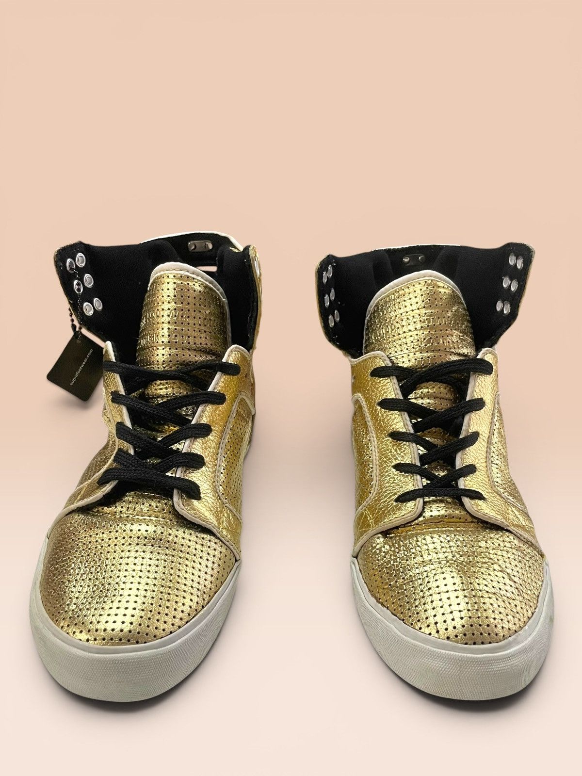 Supra Supra Skytop 14K Gold Perforated Hightops Size US 9 / EU 42 - 8 Thumbnail