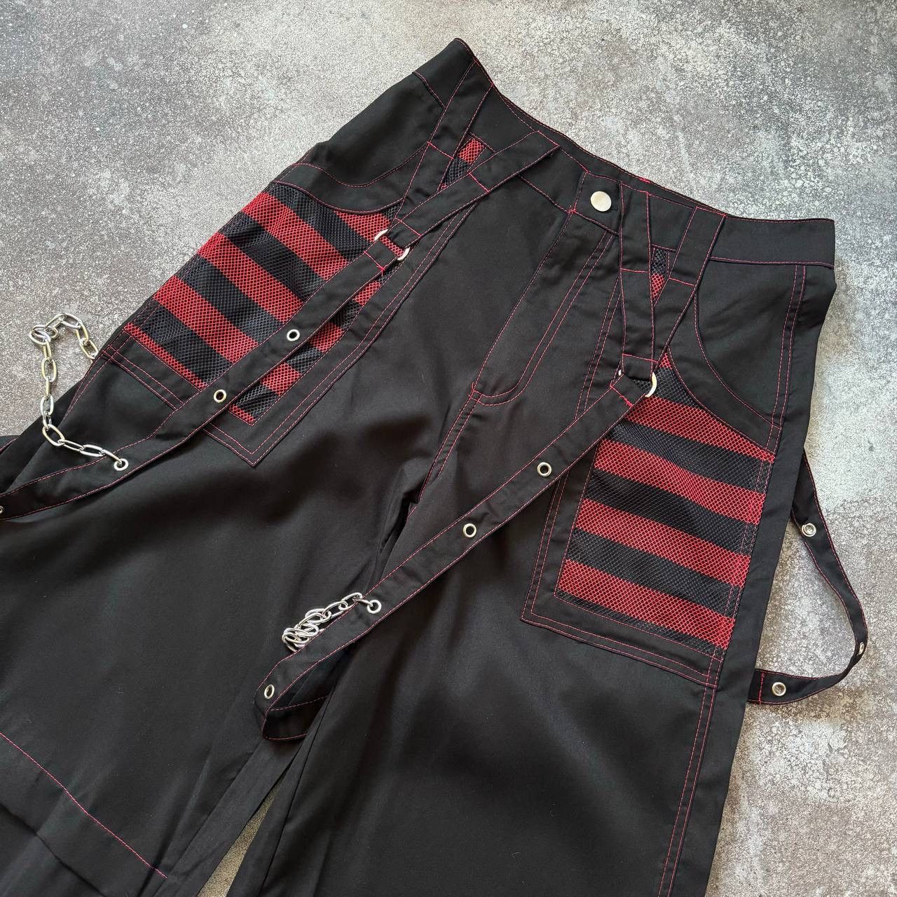 Y2K Gothic Bondage Cargo Pants (Tripp NYC vibe)