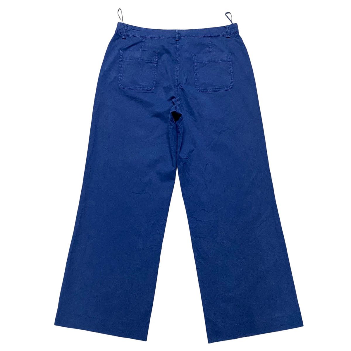 Loro Piana Loro Piana Navy Wide Leg Trouser Size 30" / US 8 / IT 44 - 2 Thumbnail