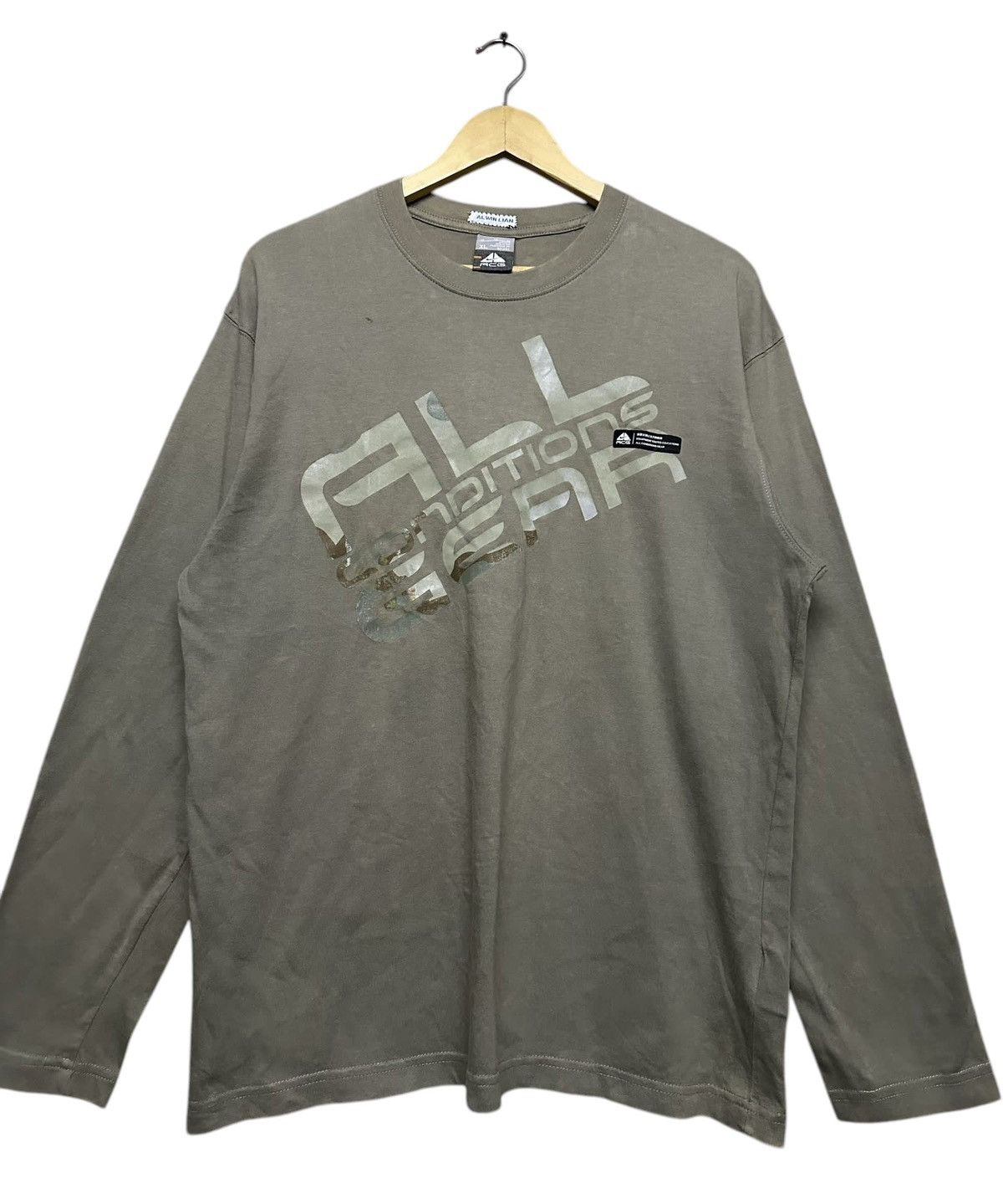 Nike ACG Nike ACG Longsleeve Shirt Size US XL / EU 56 / 4 - 2 Thumbnail