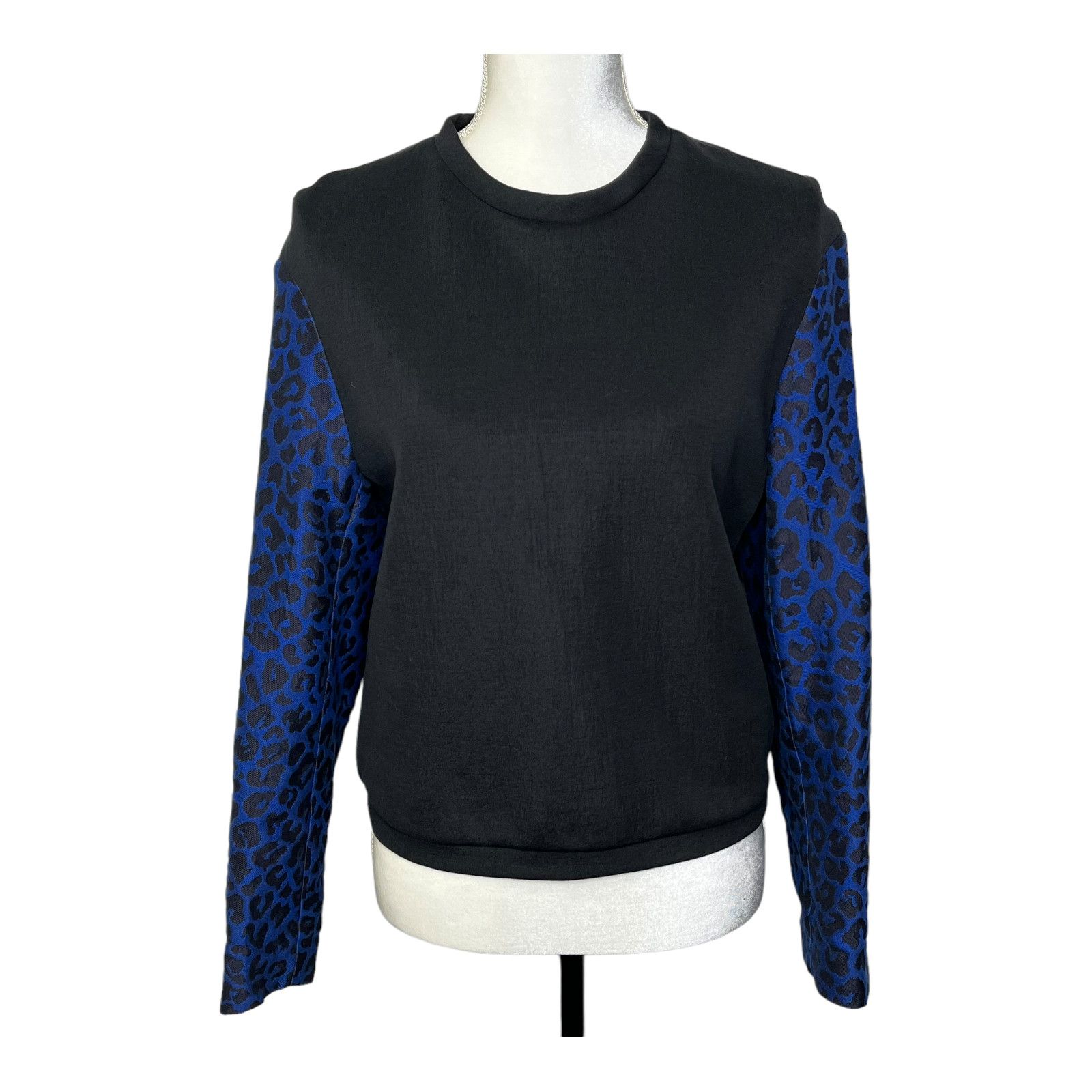 3.1 Phillip Lim 3.1 Phillip Lim women's black Leopard Sleeves Pullover Size S / US 4 / IT 40 - 1 Thumbnail