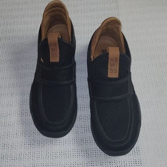 Vintage K-Swiss Gen-K Penny Mocassin Sz. 8.5 Black Textured Slipon L Size US 8.5 / EU 41-42 - 2 Thumbnail