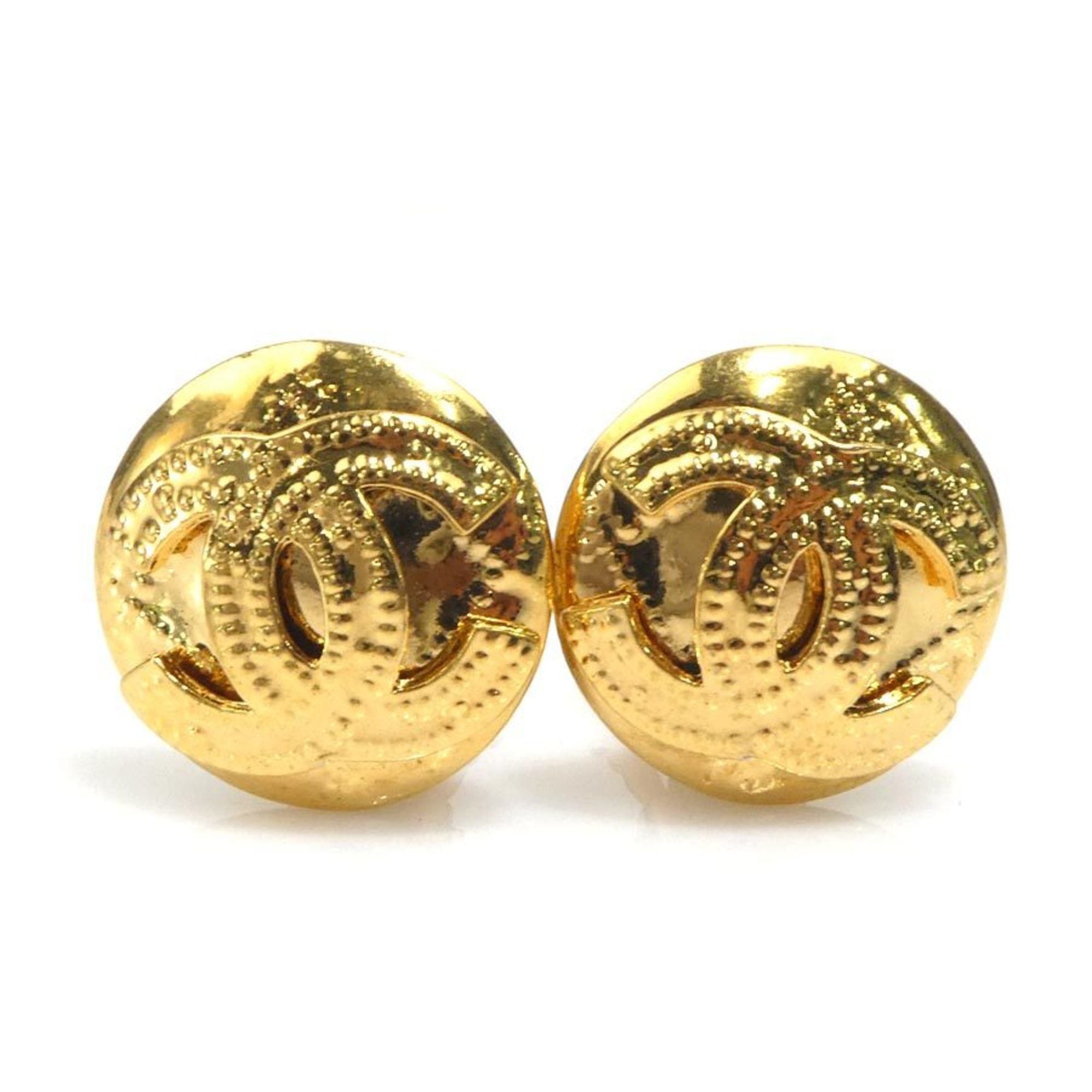 Chanel CHANEL Coco Mark Metal Gold Earrings for Women e61284n Size ONE SIZE - 1 Thumbnail