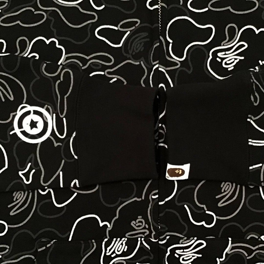 Bape BAPE NEON CAMO Shark Full Zip Hoodie a bathing ape Size US S / EU 44-46 / 1 - 7 Thumbnail