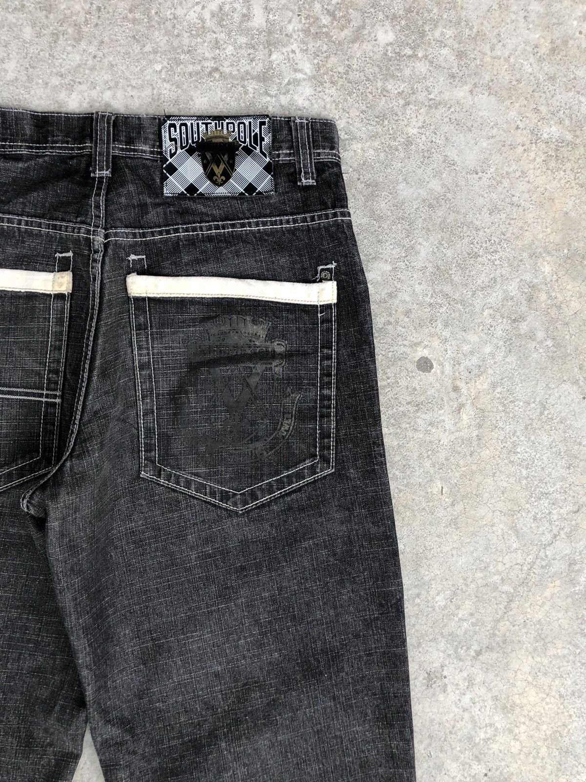 Southpole Southpole Baggy Jeans Hip Hop Distressed Jeans Size US 33 - 10 Thumbnail