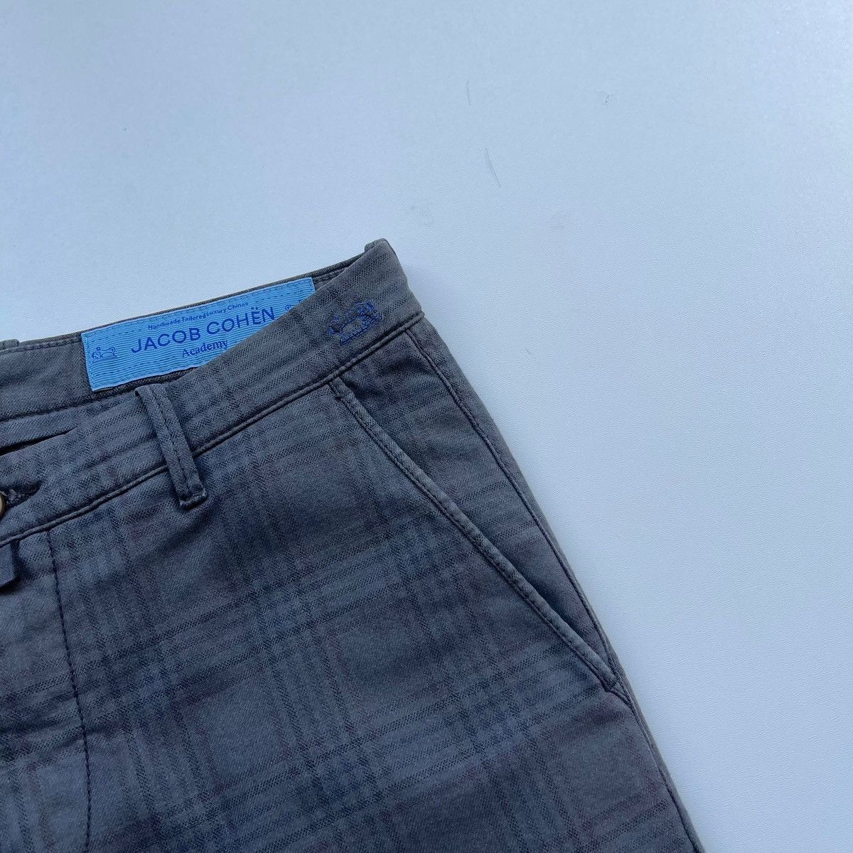 Jacob Cohen Jacob Cohen Academy Bobby Stretch Luxury Chino Checked Pants Size US 31 - 6 Thumbnail