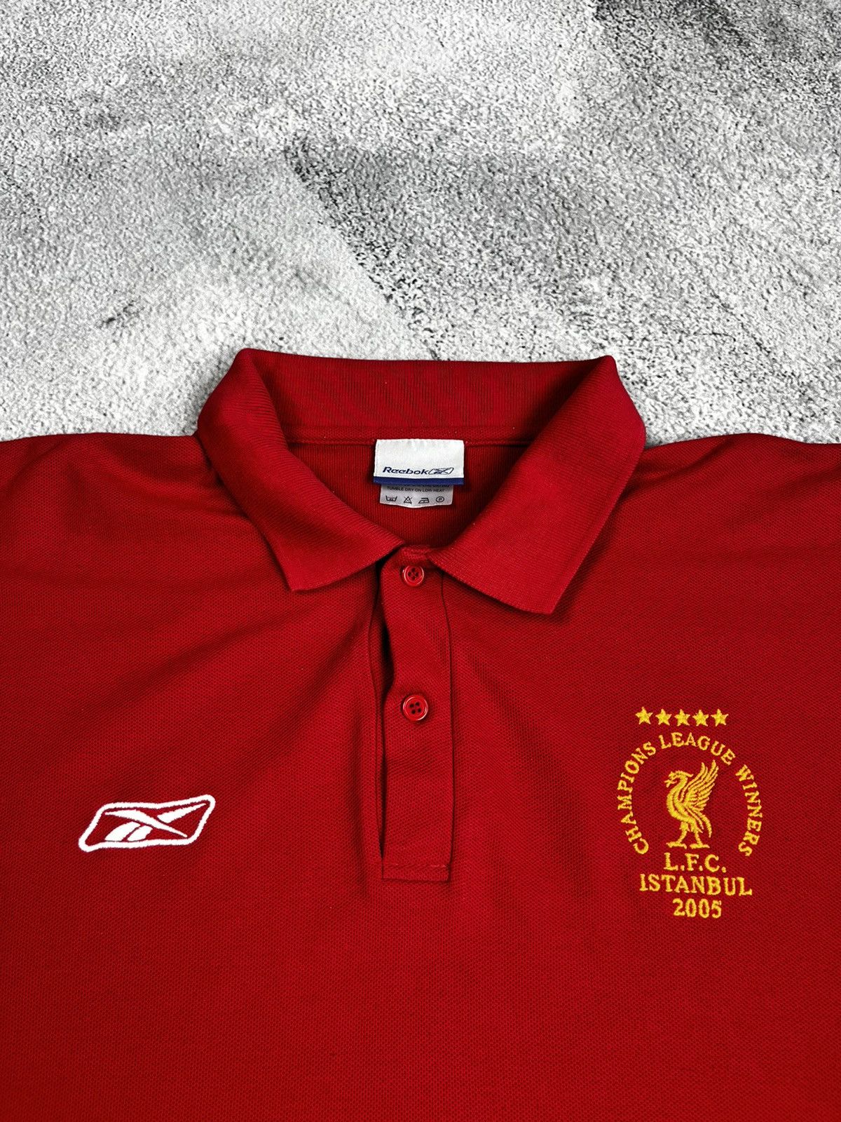 Vintage Liverpool FC Champions League Istanbul 2005 Reebok Polo Size US M / EU 48-50 / 2 - 3 Thumbnail