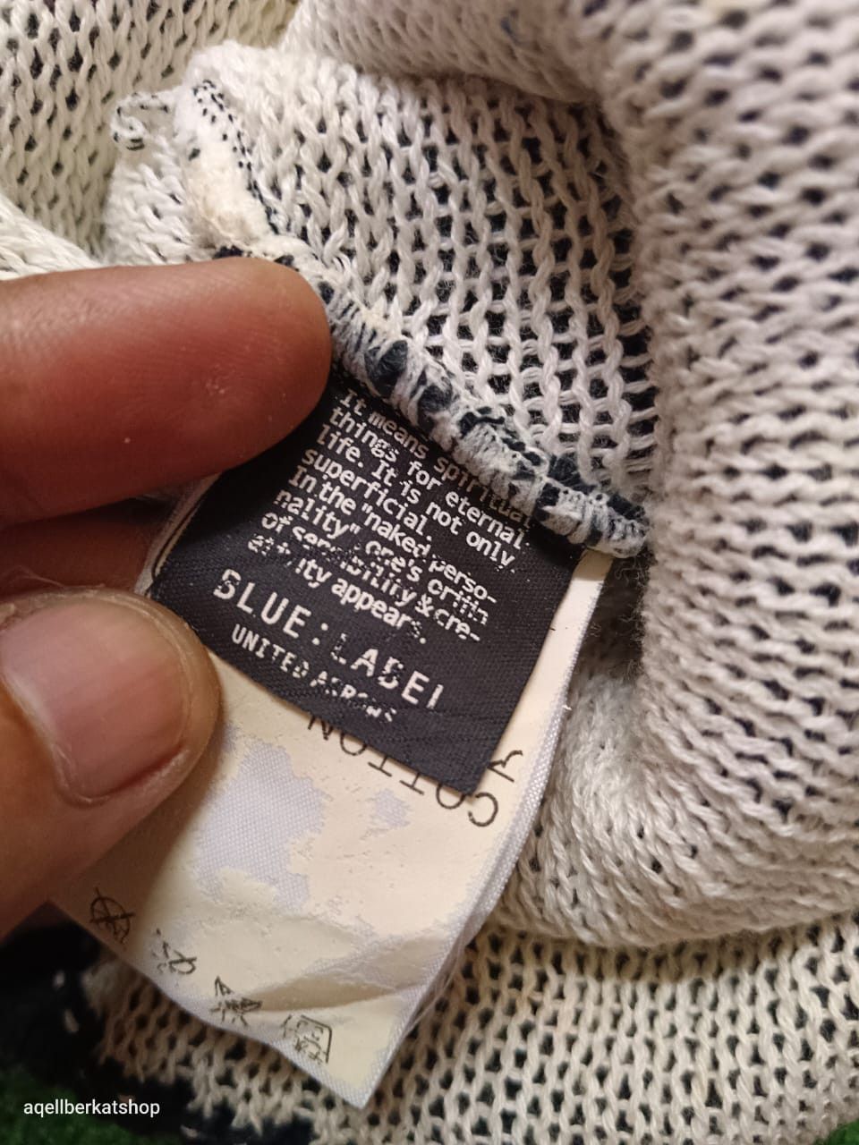 Japanese Brand UNITED ARROW BLUE LABEL Distressed Beanie Size ONE SIZE - 4 Thumbnail