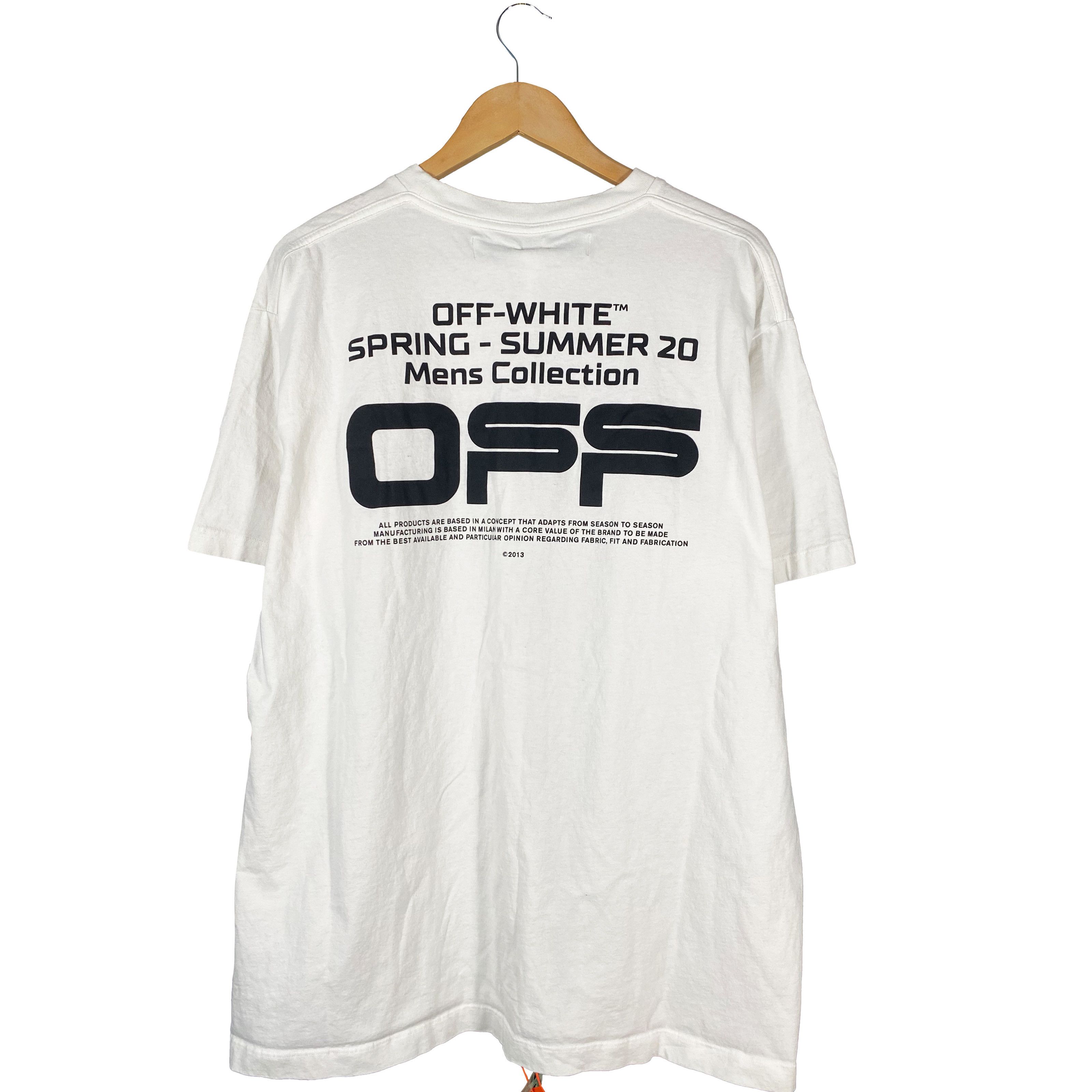 Off-White Off-White S/S 2020 Wavy Line T-shirt Size M Size US M / EU 48-50 / 2 - 11 Thumbnail