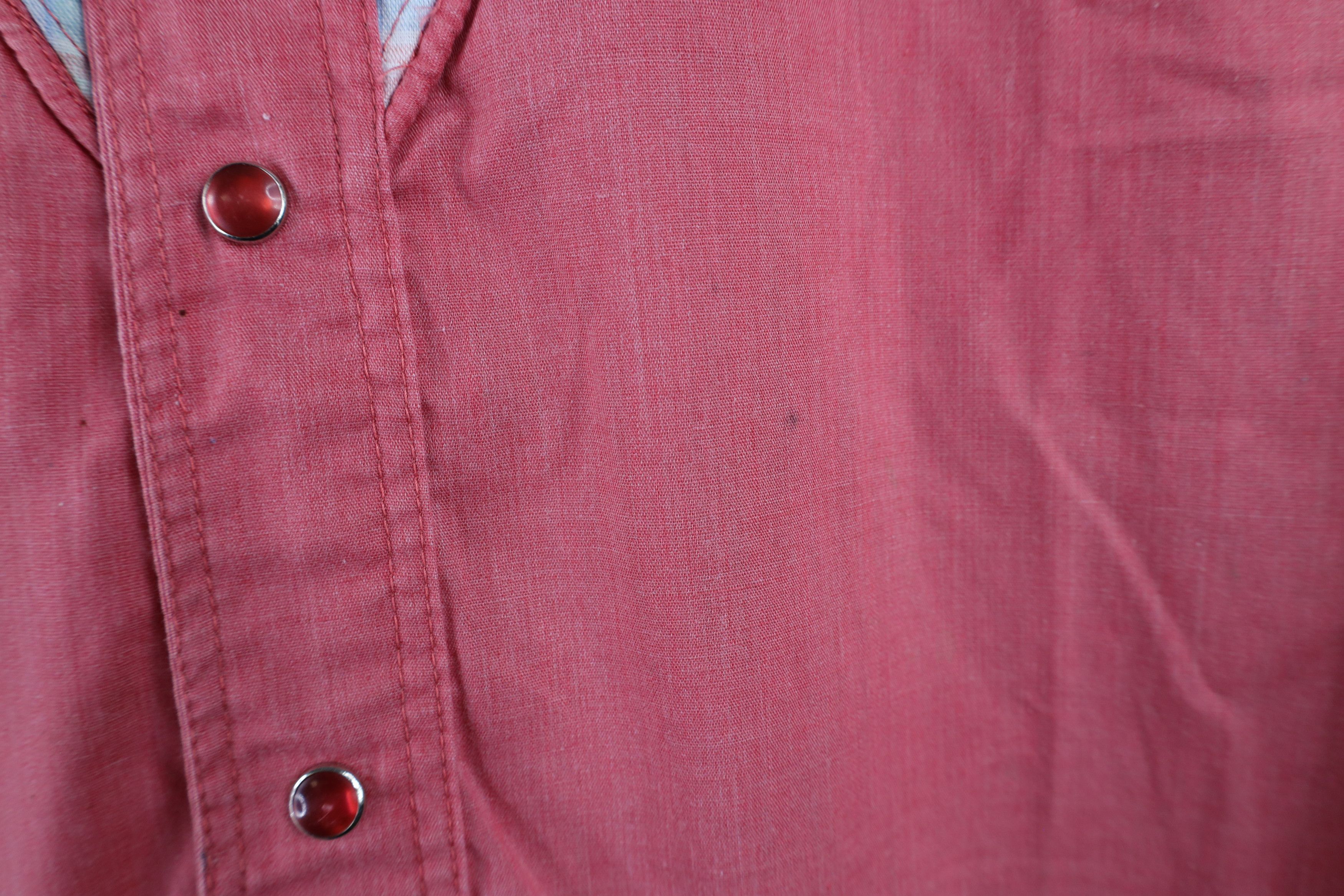 Vintage Vintage 70s Rockabilly Chambray Western Cowboy Button Shirt Size US XXL / EU 58 / 5 - 4 Thumbnail