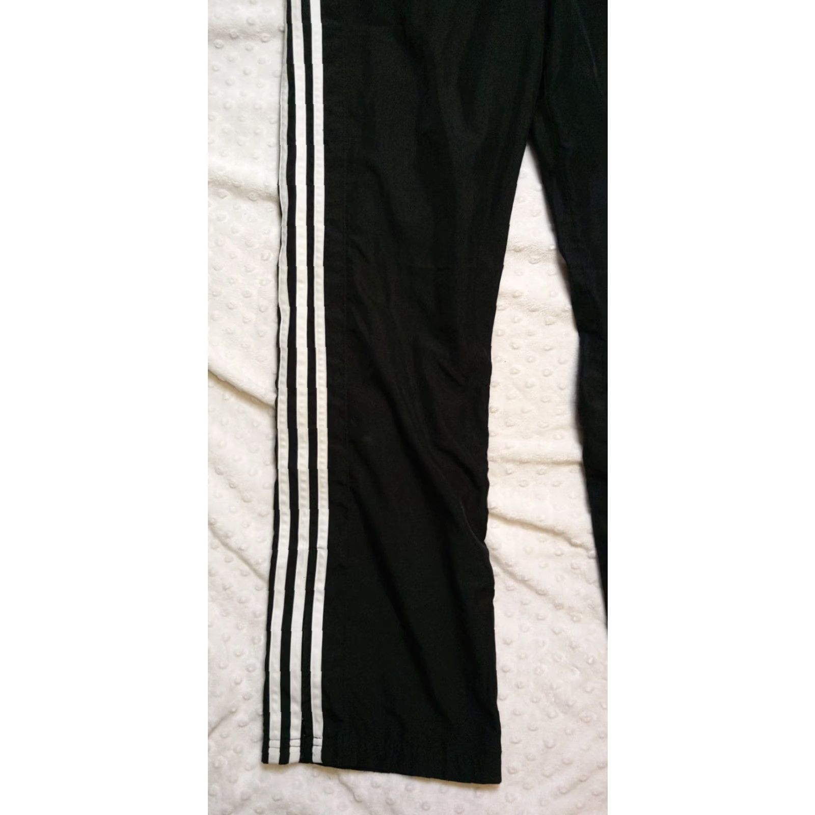 Adidas Adidas Track Pants Women Black Striped Pockets Three Stripes Joggers 32x30 Athletic Logo Casual Sports Mens Womens Girls Boys 90s none Size 24" / US 00 / IT 34 - 3 Thumbnail