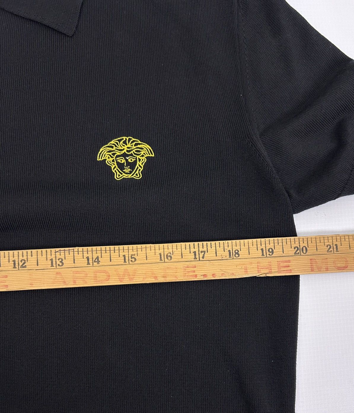 Versace Authentic Versace Knit Polo Black Gold Medusa IT44 S - NWT Size US S / EU 44-46 / 1 - 9 Thumbnail