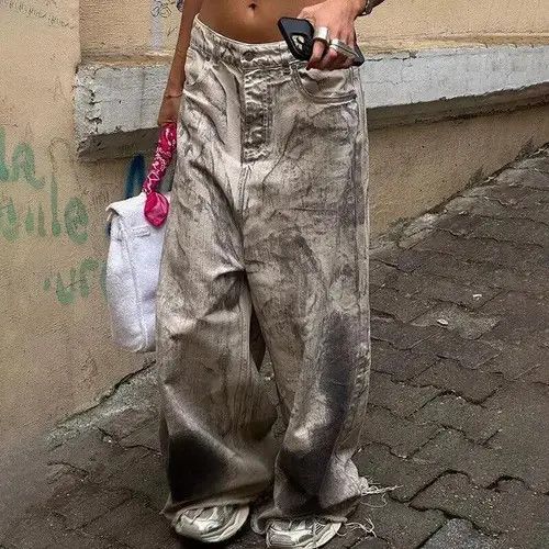 Japanese Brand Streetwear Scrawl Low Waist Jeans Size 30" / US 8 / IT 44 - 5 Thumbnail