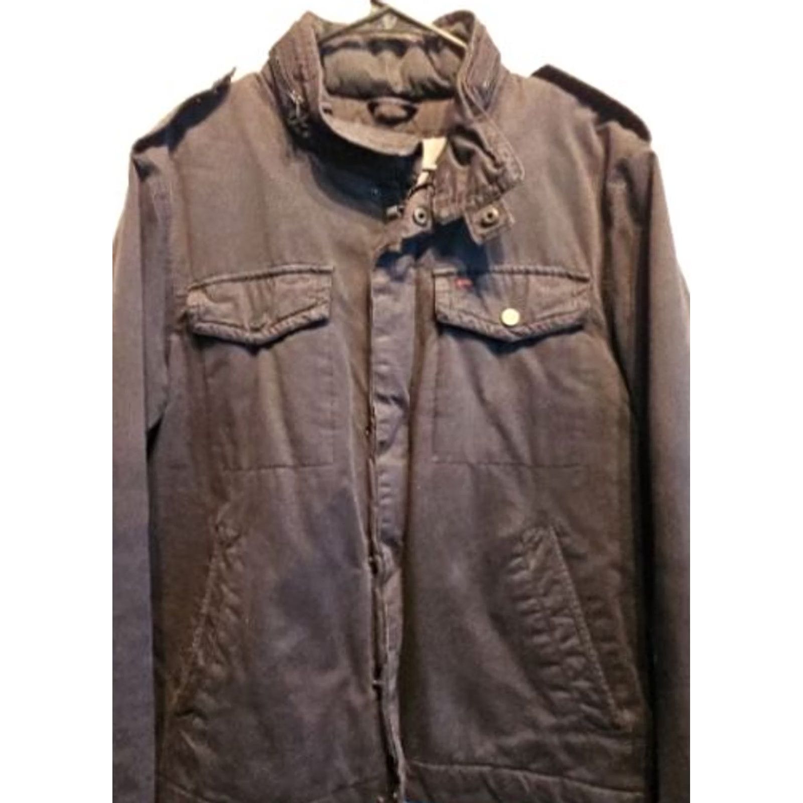 Levi's Levi's Black Lined Trucker Farm Work Bomber Jacket Mens Size Medium EUC Size US M / EU 48-50 / 2 - 2 Thumbnail