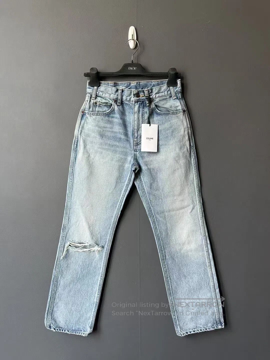 Celine CELINE Washed Cut Jeans| Size 26" / US 2 / IT 38 - 1 Thumbnail
