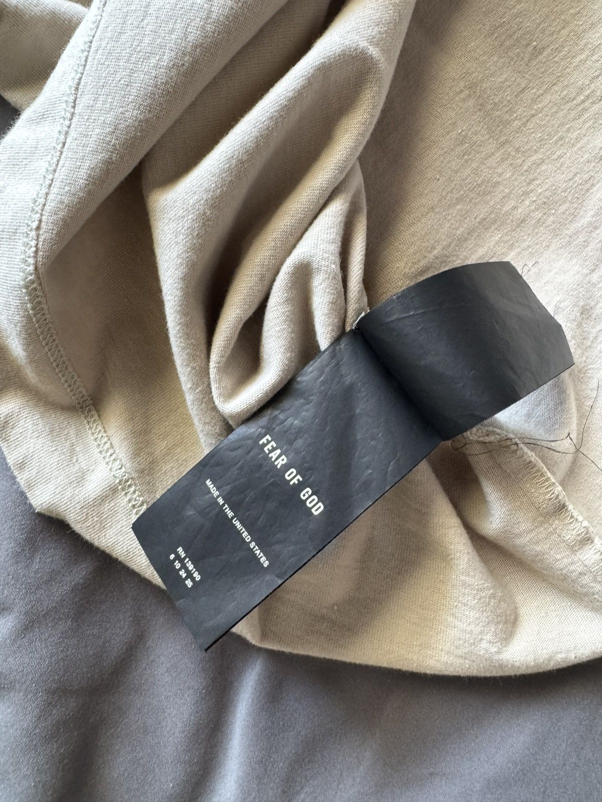 Fear of God Fear of God 3/4 Sleeve Tee Beige XL Size US XL / EU 56 / 4 - 4 Thumbnail