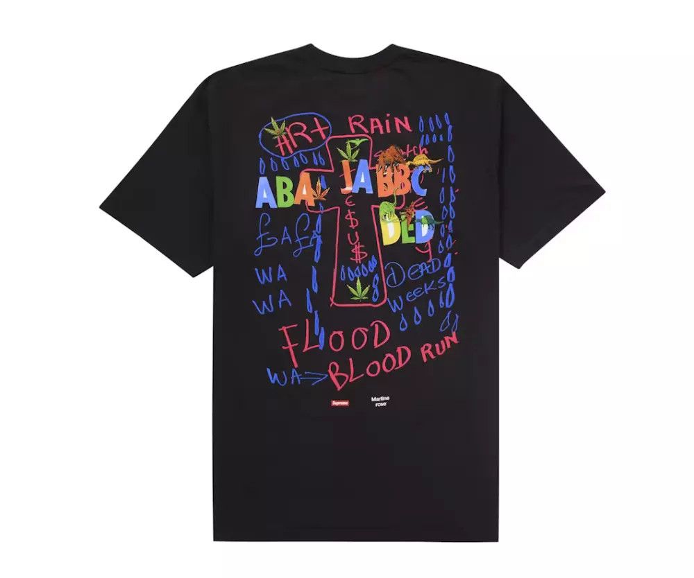Supreme Supreme Martine Rose Lee Scratch Perry Tee Black Size (M) Size US M / EU 48-50 / 2 - 2 Thumbnail