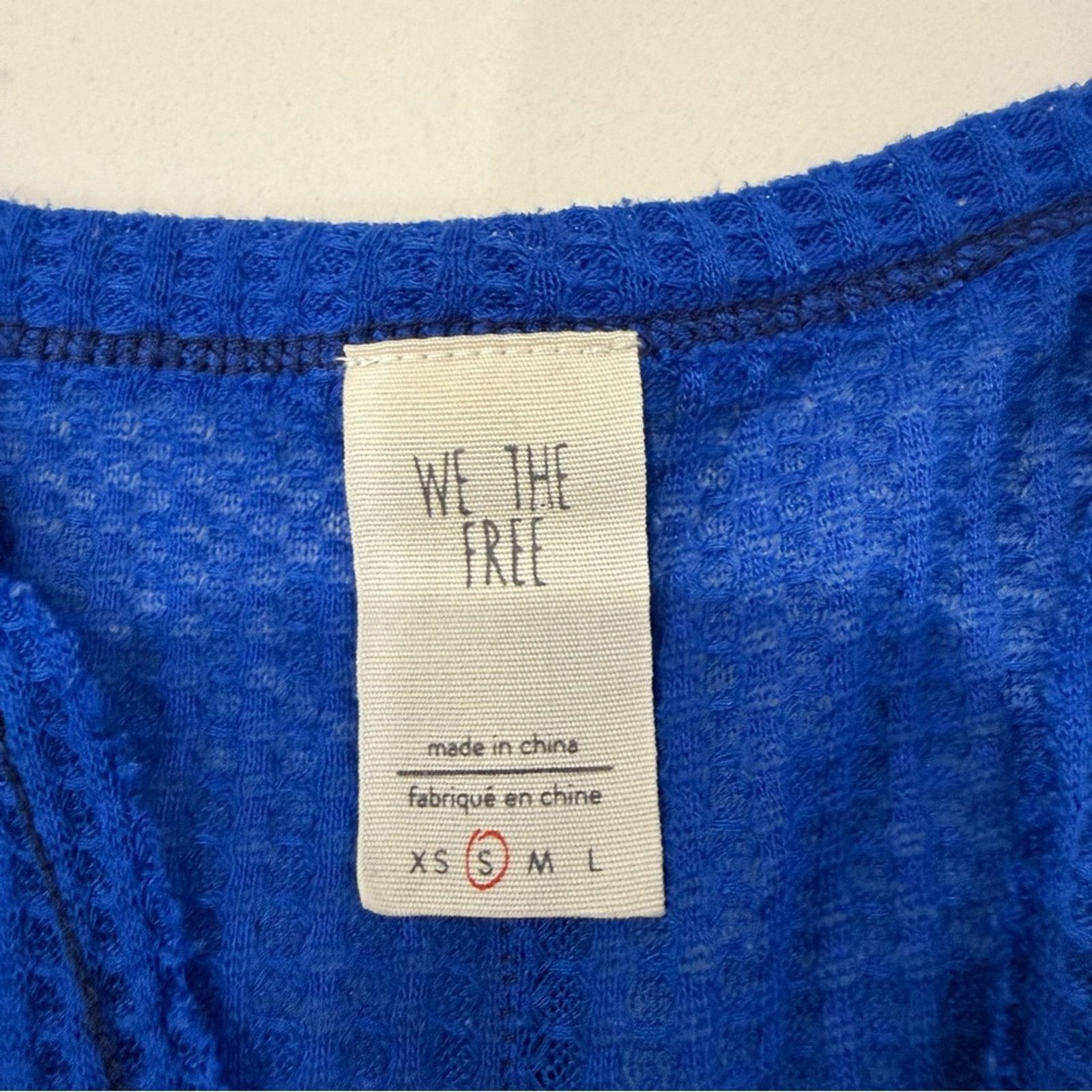 Free People Free People We The Free Dahlia Waffle Knit Top Women’s Small Size S / US 4 / IT 40 - 6 Thumbnail