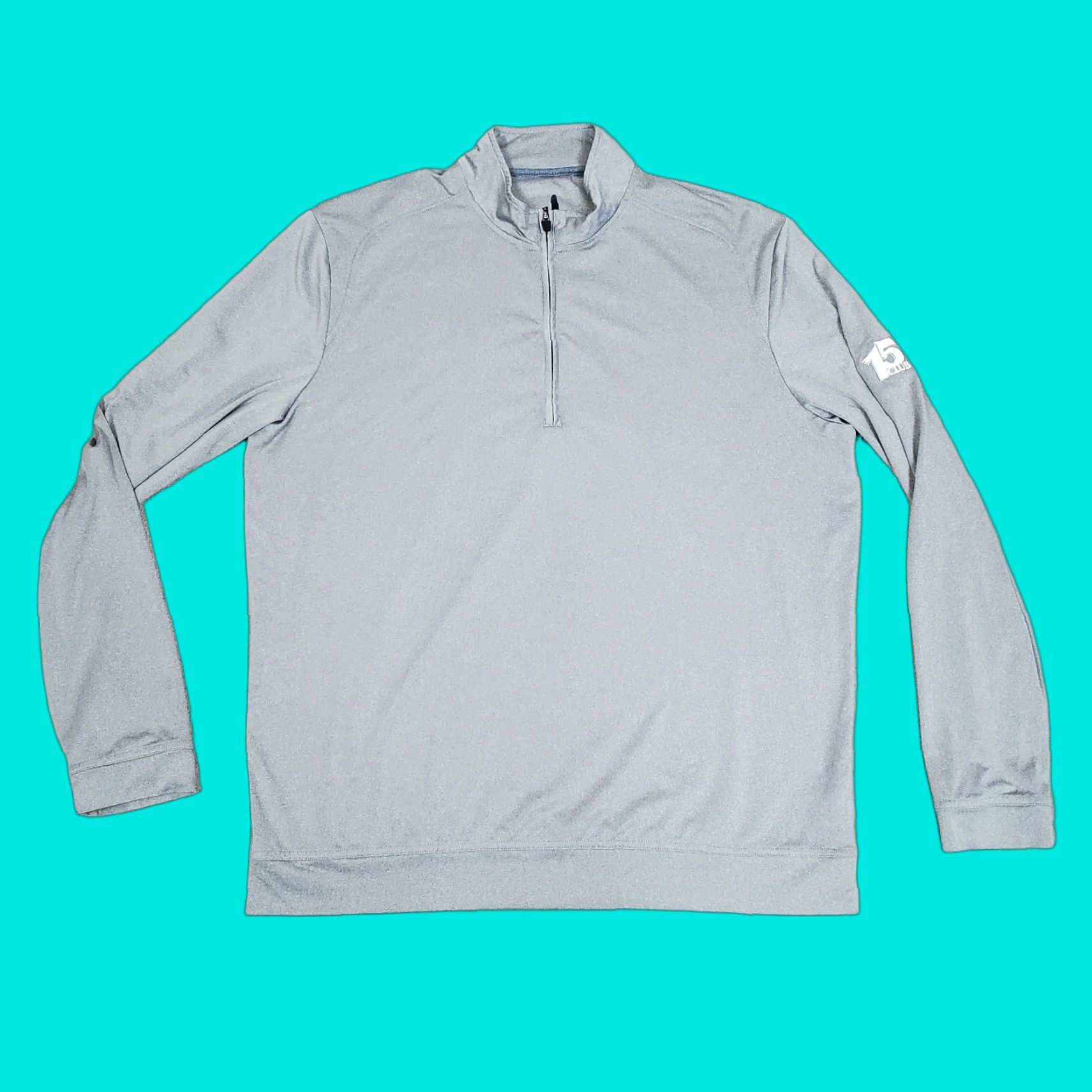 johnnie-O Johnnie-O Pullover Mens Large Gray Quarter Zip Shirt Jacket Performance Stretch Logo Mock Neck Casual Shirt Jacket Mens L Gray 1/4 Zip Stretch Golf Size US L / EU 52-54 / 3 - 1 Thumbnail