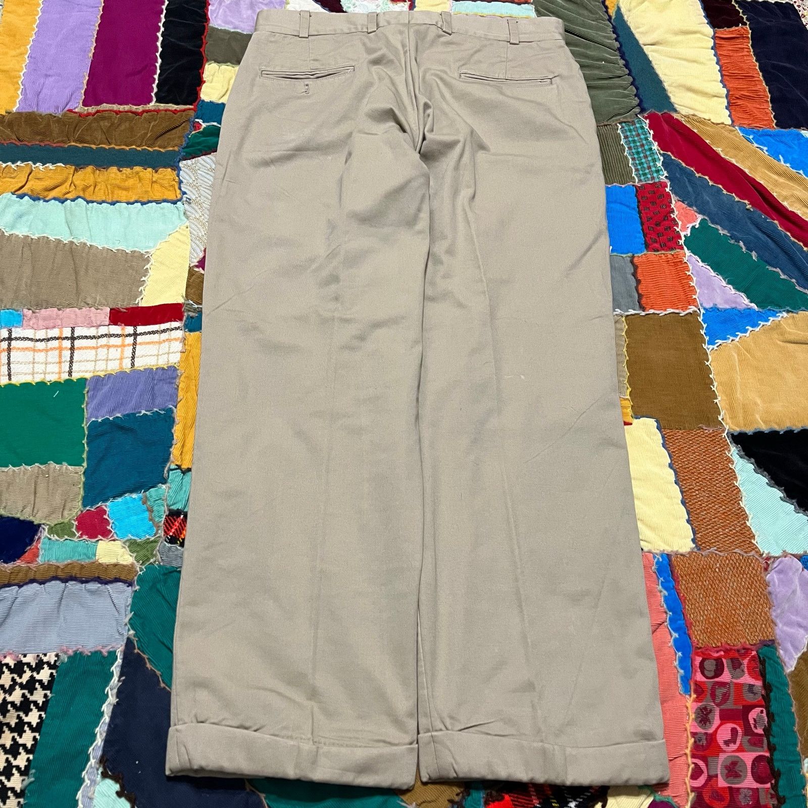 Bills Khakis Vintage Bills Khakis Red Blanket Lined Beige Dress Pants 36 Size US 36 / EU 52 - 2 Thumbnail